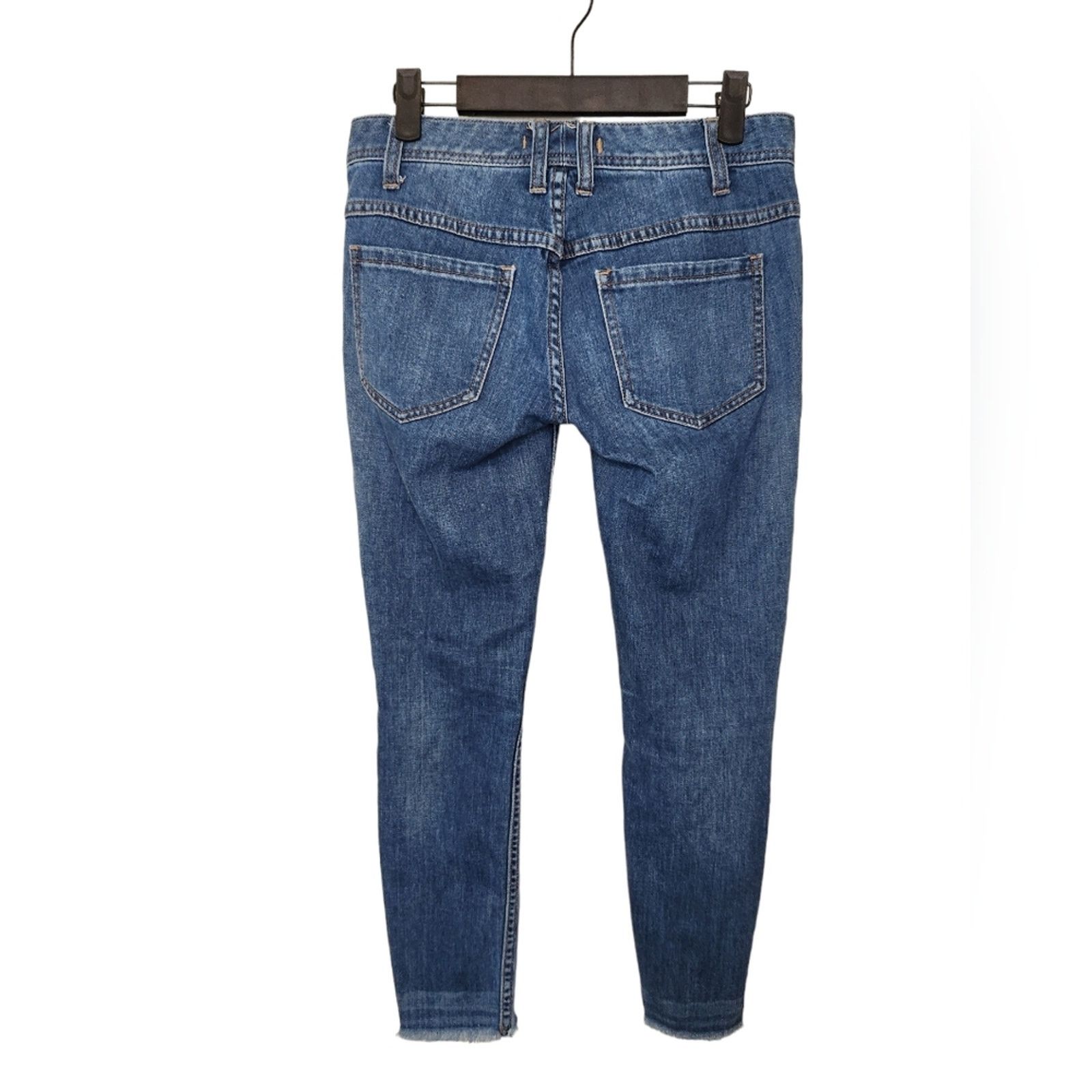 Free People Free People busted knee frayed ankle skinny jeans 25 Size 25" / US 0 / IT 36 - 5 Thumbnail
