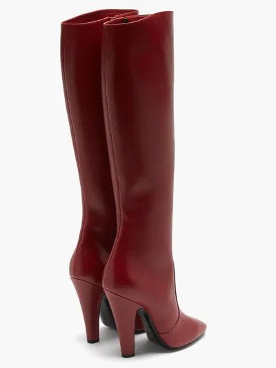 Saint Laurent Paris o1y0126 Boots in Red Size US 6 / IT 36 - 2 Thumbnail