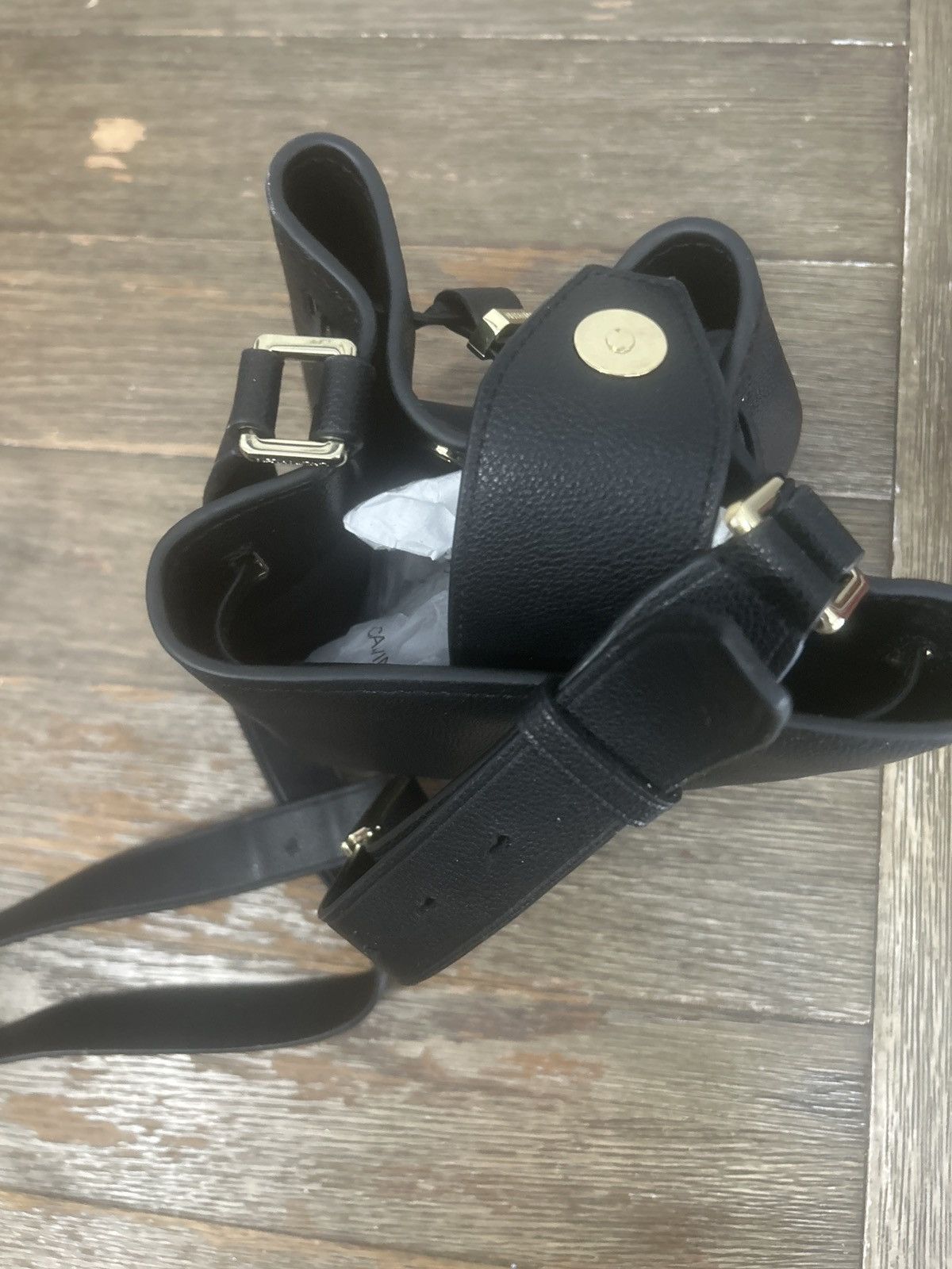 Calvin Klein s a Calvin Klein leather bucket-style bag Size ONE SIZE - 4 Thumbnail