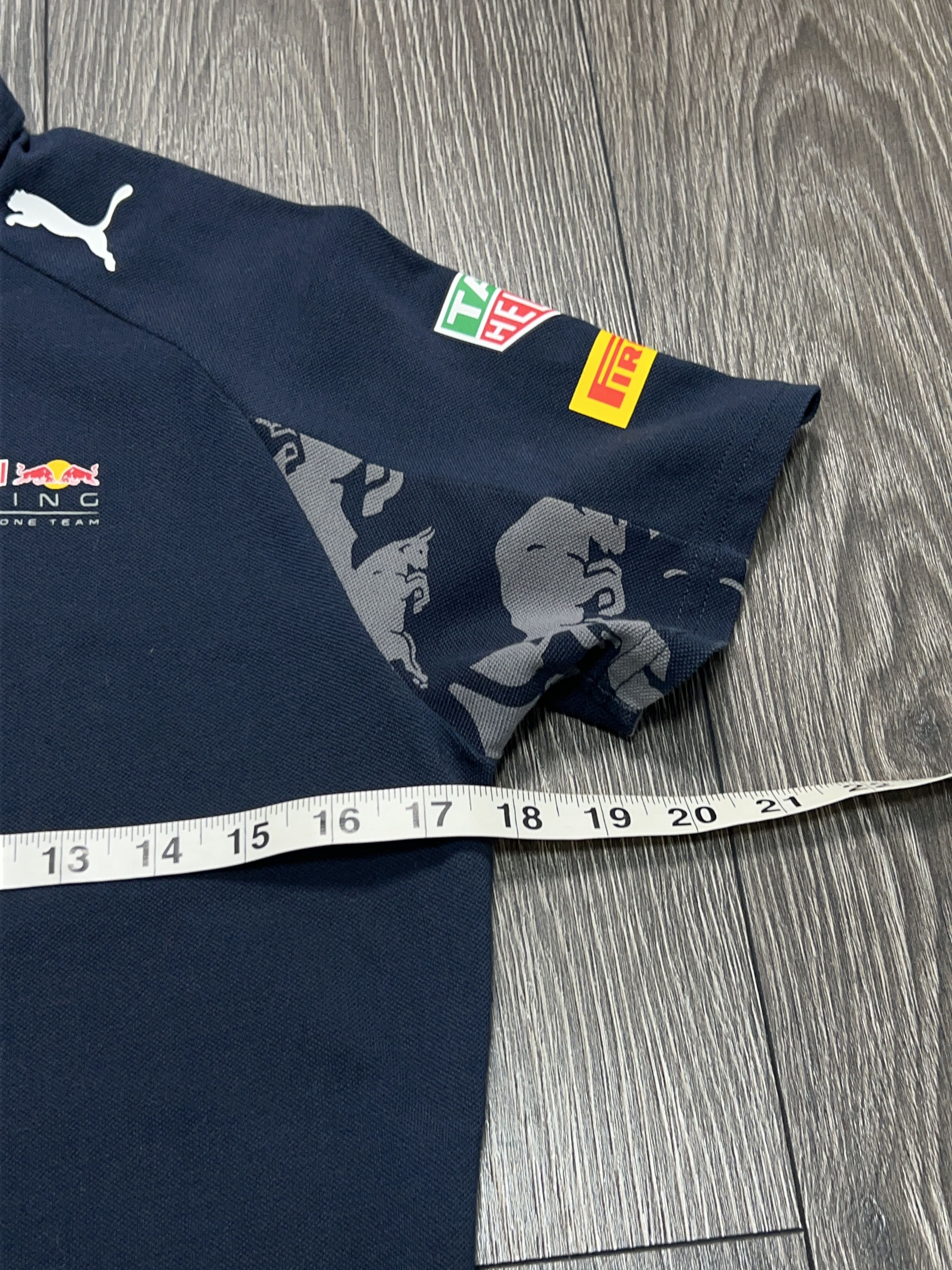 Red Bull Racing Puma Formula F1 Blue Polo T Shirt Tee Size M UK 12 Size M / US 6-8 / IT 42-44 - 8 Thumbnail