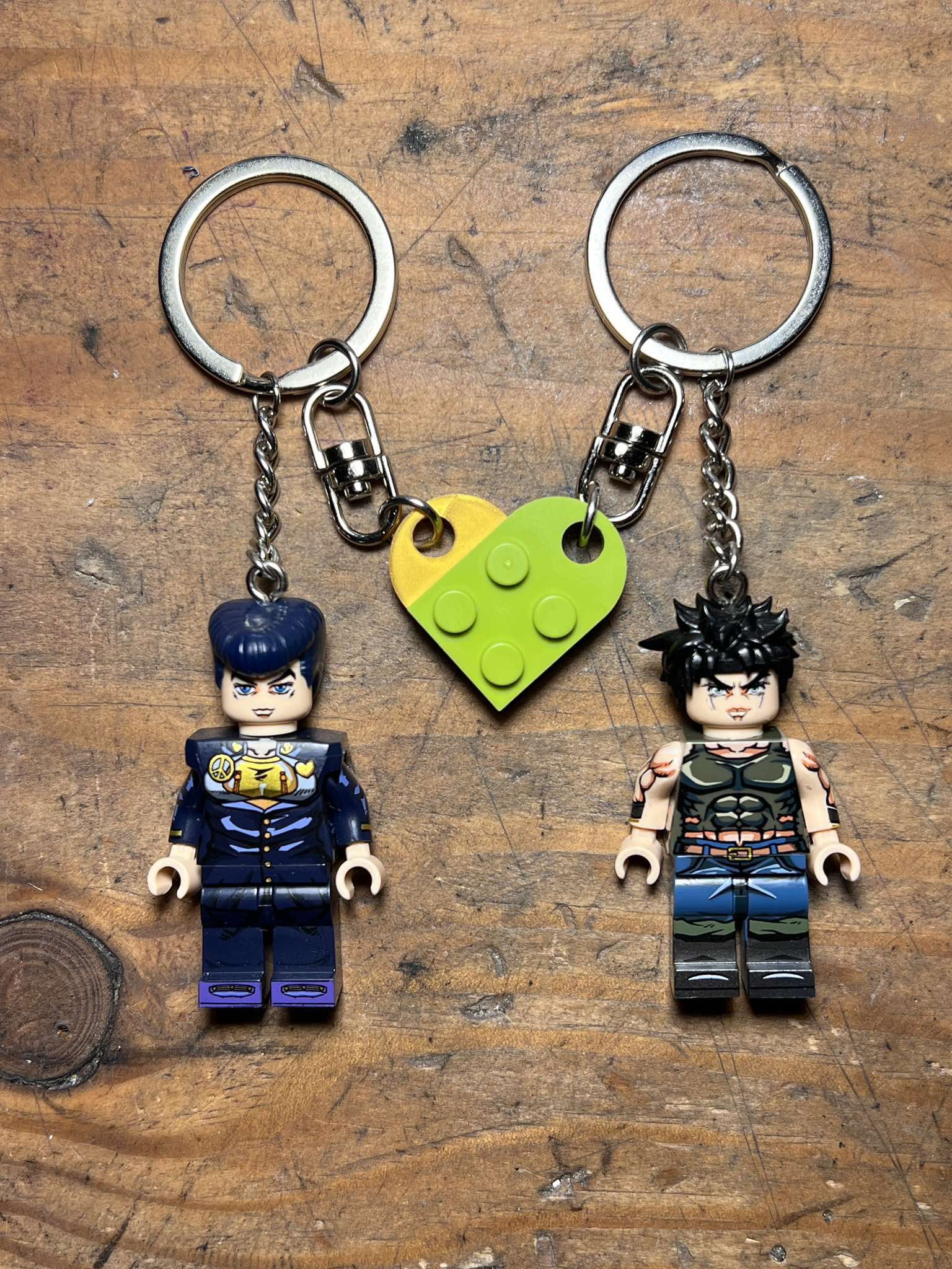 Anime Jojo joseph josuke anime mini figurine keychain keyring Size ONE SIZE - 2 Thumbnail