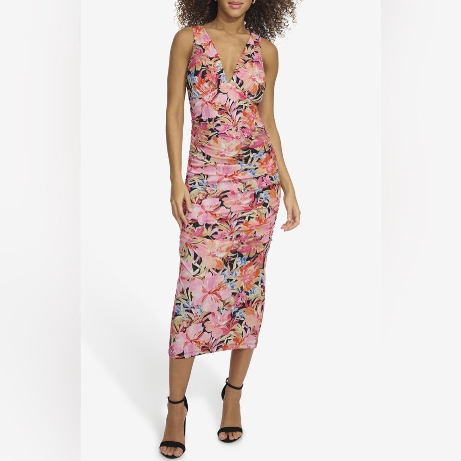 & Other Stories Siena Studio Floral Pink Sleeveless Size 4 Size S / US 4 / IT 40 - 1 Thumbnail