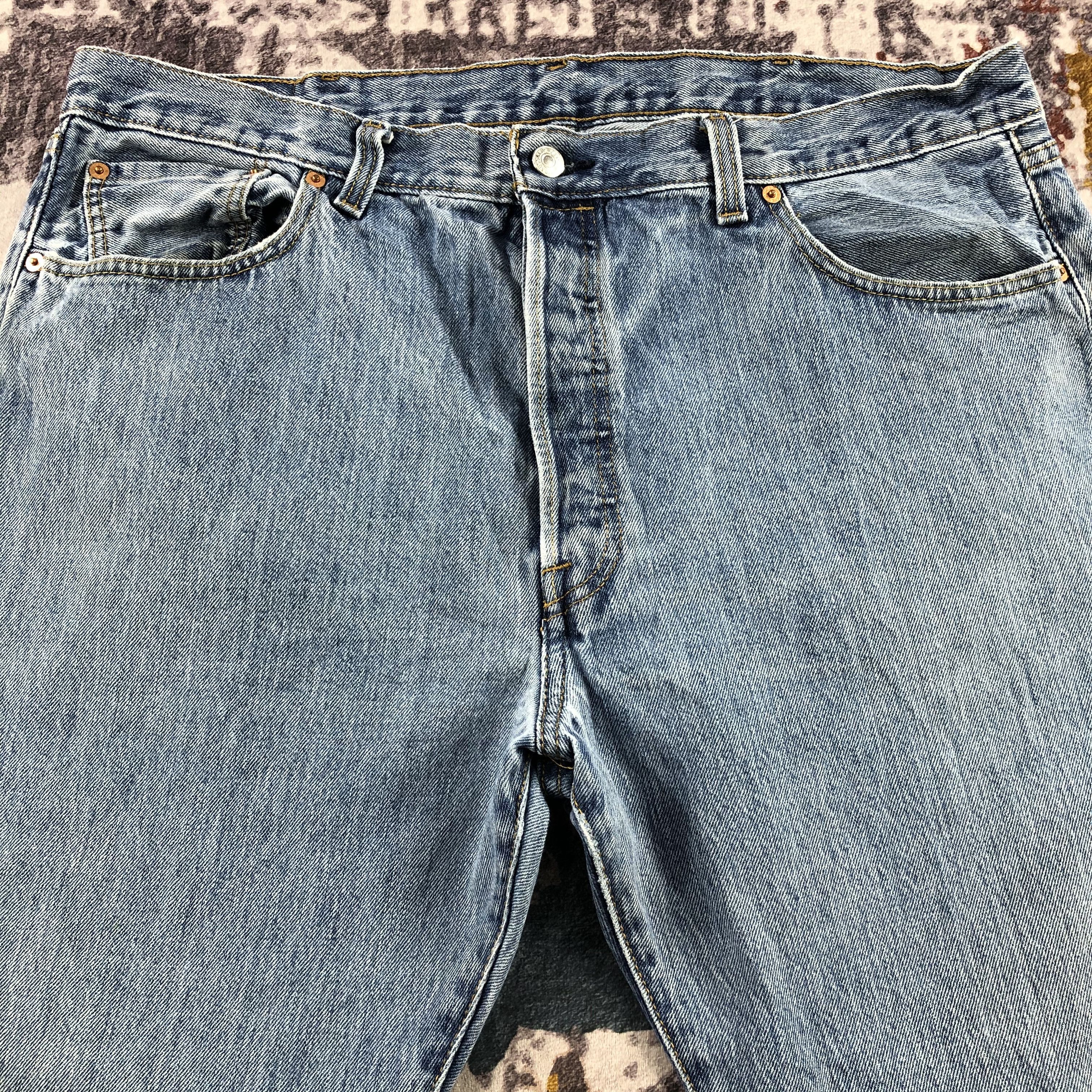 Levi's Vintage Blue Wash Levis 501 Jeans-JM3148 Size US 39 - 3 Thumbnail
