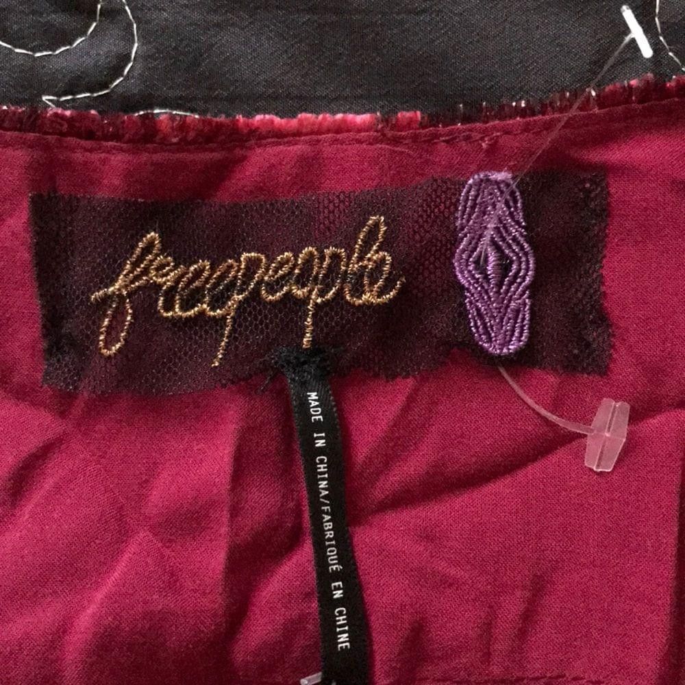 Free People Kara Velvet Wrap Metálica Striped 👗
