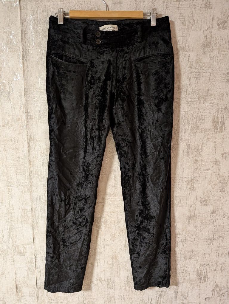 Dolce & Gabbana Dolce Gabbana Vintage Mainline Velour Pants Japan Size 32" / US 10 / IT 46 - 2 Thumbnail