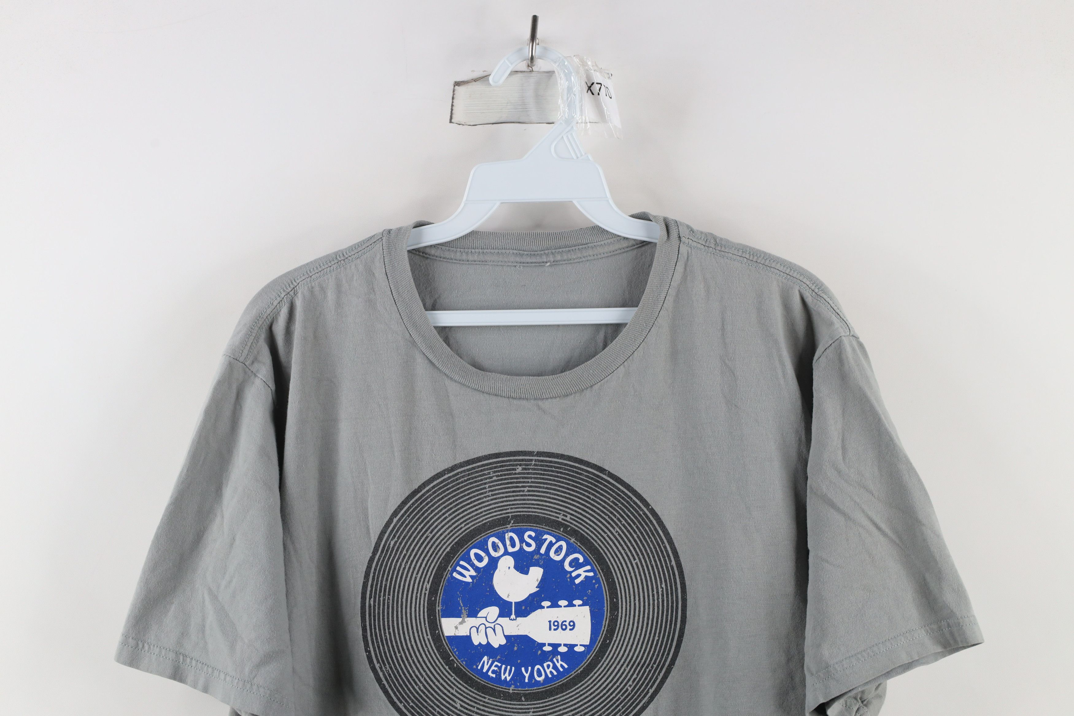Vintage Retro Woodstock New York Rock N Roll Vinyl Record T-Shirt Size US L / EU 52-54 / 3 - 2 Thumbnail