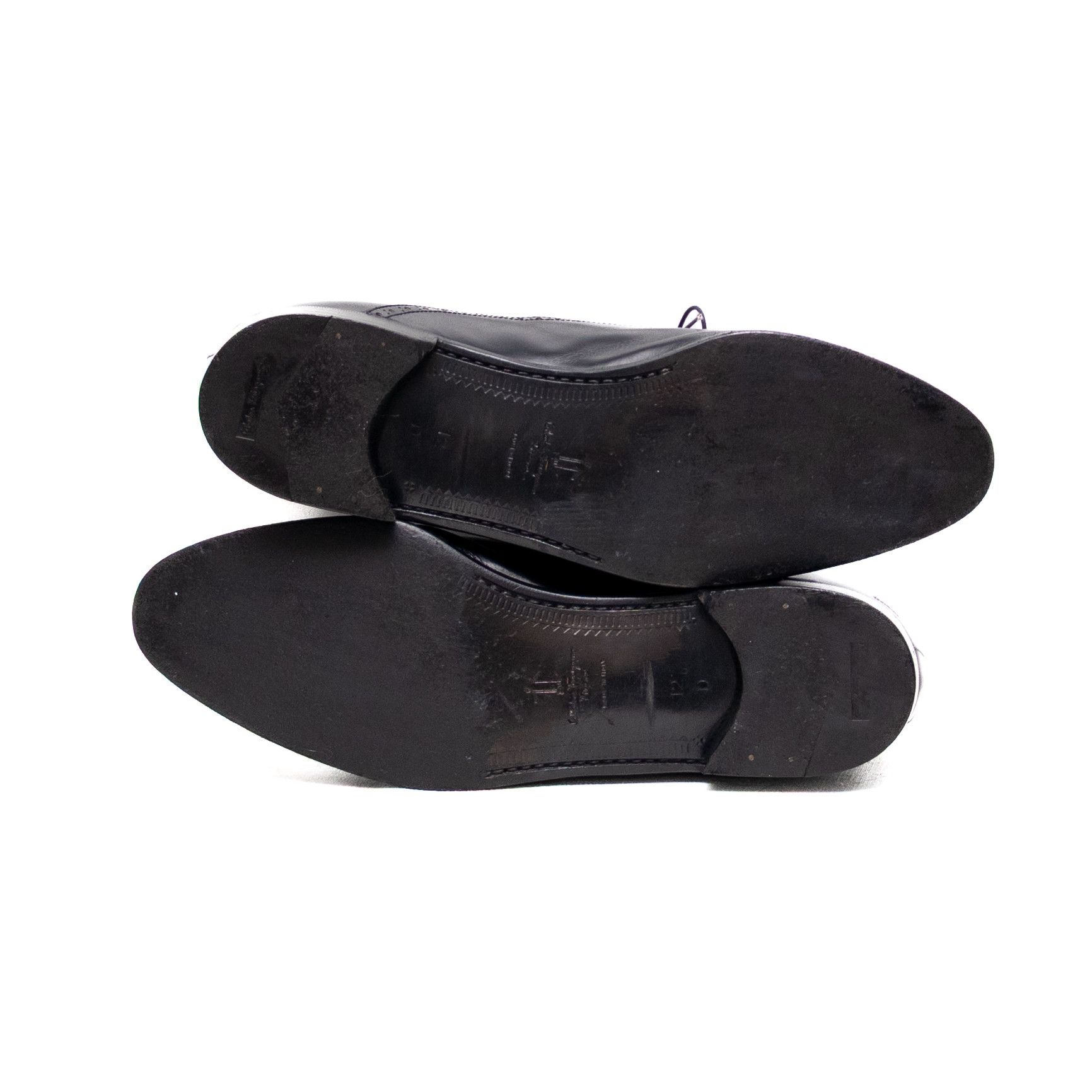 Salvatore Ferragamo Salvatore Ferragamo Black Leather Oxford Brogue Dress Shoes Size US 12 / EU 45 - 7 Thumbnail
