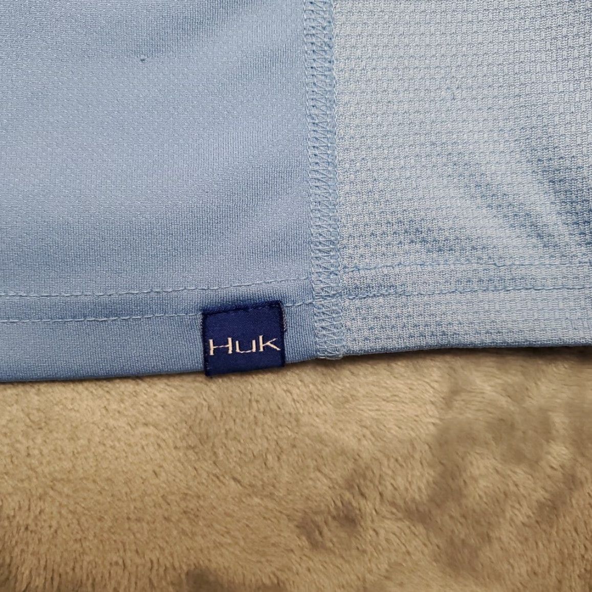 Vintage VINTAGE HUK Shirt Mens Small Blue Performance Stretch Blend UPF Outdoor Fish Size US S / EU 44-46 / 1 - 2 Thumbnail