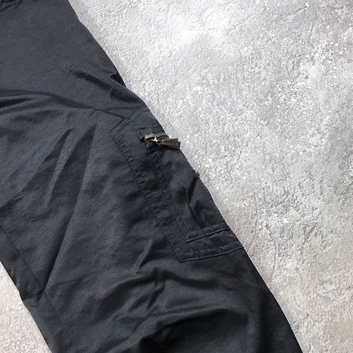 Vintage Vintage 90s Baggy Cargo Pants Distressed Parachute Grunge 29 Size 29" - 5 Thumbnail
