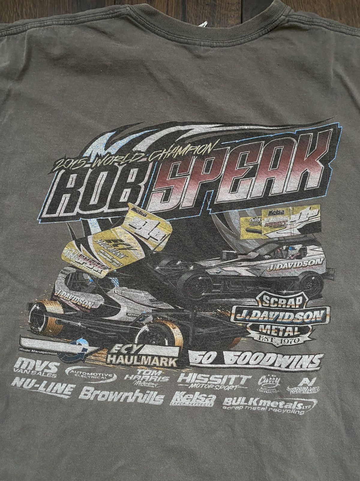 Vintage Bob speak 2015 world champion trashed t shirt Size US L / EU 52-54 / 3 - 6 Thumbnail