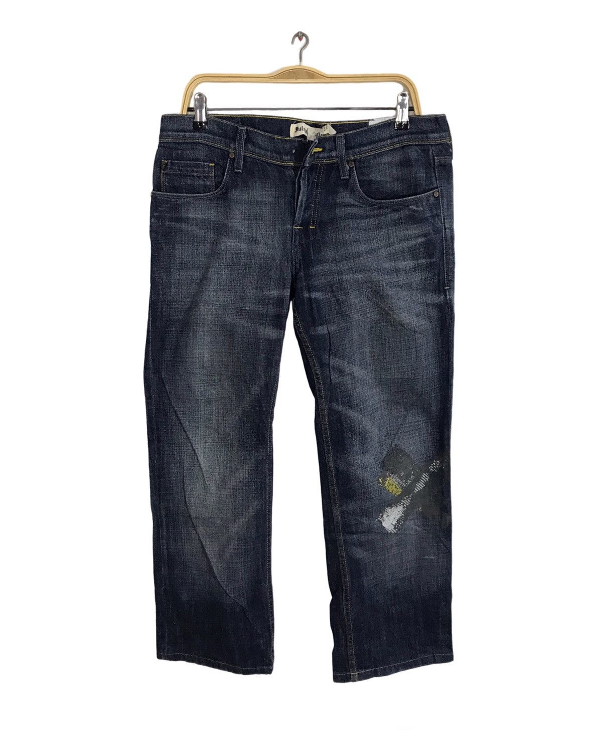 Japanese Brand Buiry Couture Indigo Denim Straight Cut Fits Size 34 Size US 34 / EU 50 - 1 Thumbnail