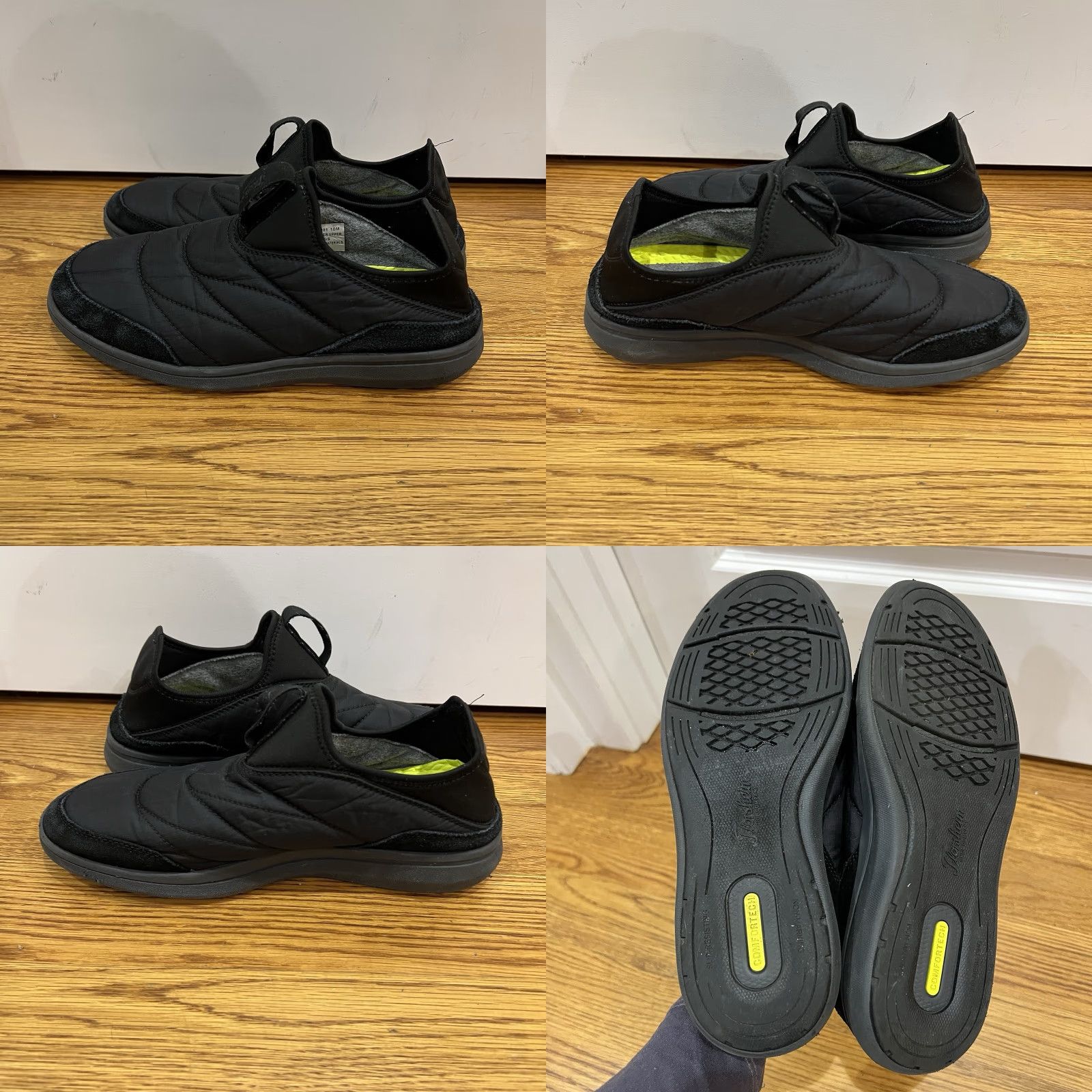 Florsheim FLORSHEIM JAVA Sportie Wool Sneakers Men Black Size 10 M Slip-On Athletic Casual Size US 10 / EU 43 - 8 Thumbnail