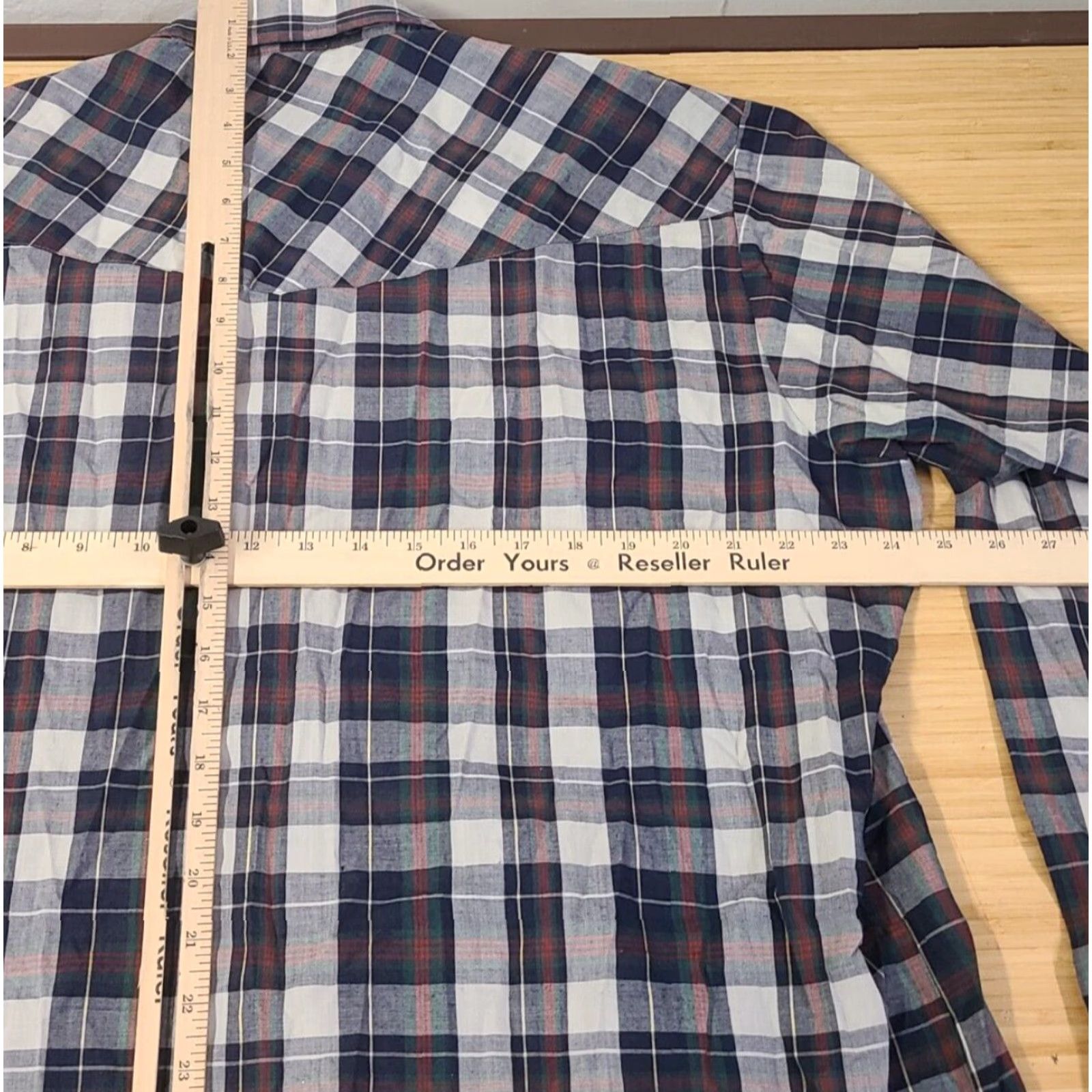 Vintage VINTAGE Ely Cattleman Shirt Western XLT Blue Chambray Long Sleeve Snap Pockets Size US XL / EU 56 / 4 - 7 Thumbnail