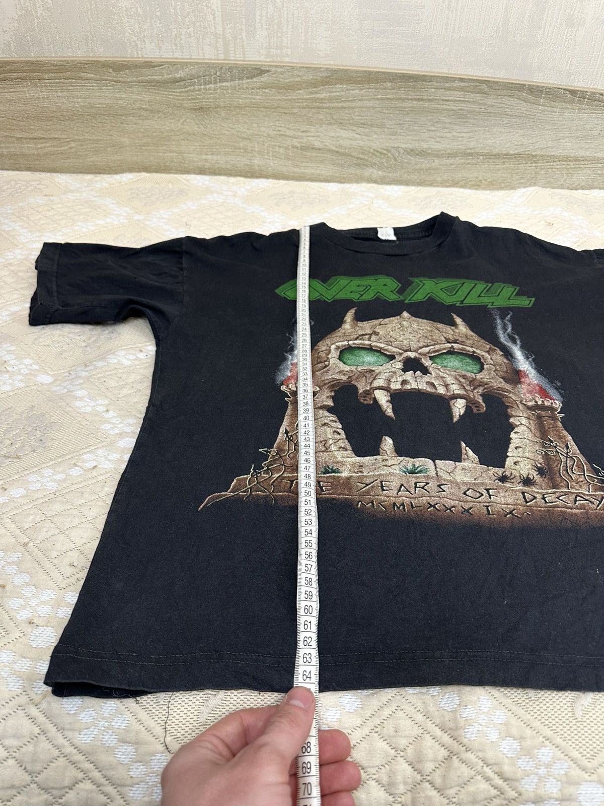 Band Tees 🔥 1989 Overkill Years Of Decay Metal Band T Shirt Vintage Size US L / EU 52-54 / 3 - 15 Thumbnail