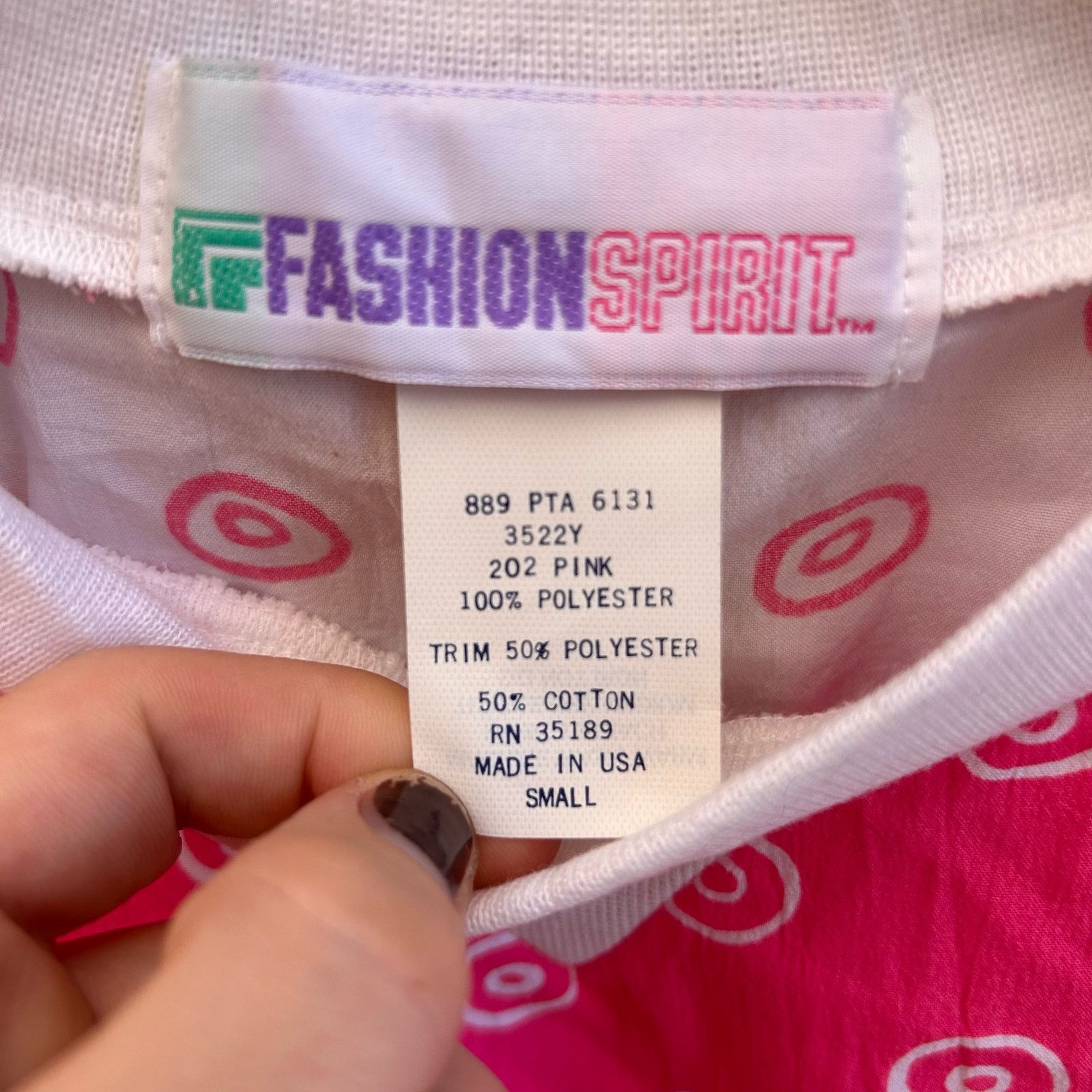 Vintage Vintage 80s Neon Pink Windbreaker Top Size Small Size S / US 4 / IT 40 - 3 Thumbnail
