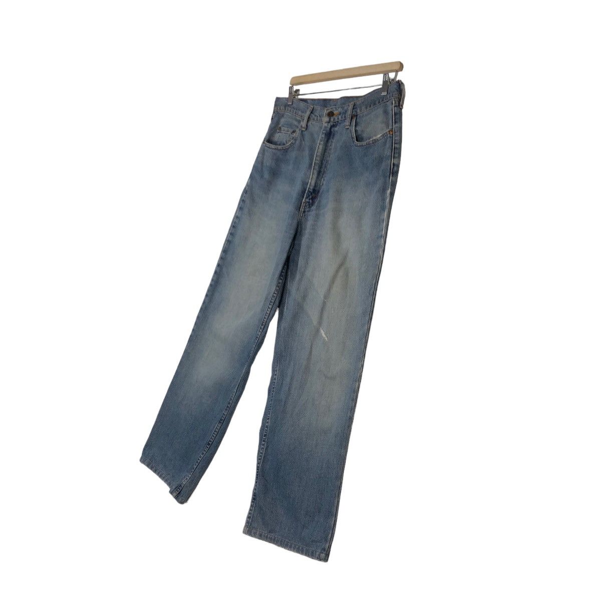 Levi's 🔥Vintage Levi’s Biker Denim Jeans Distressed Japan Size US 34 / EU 50 - 2 Thumbnail