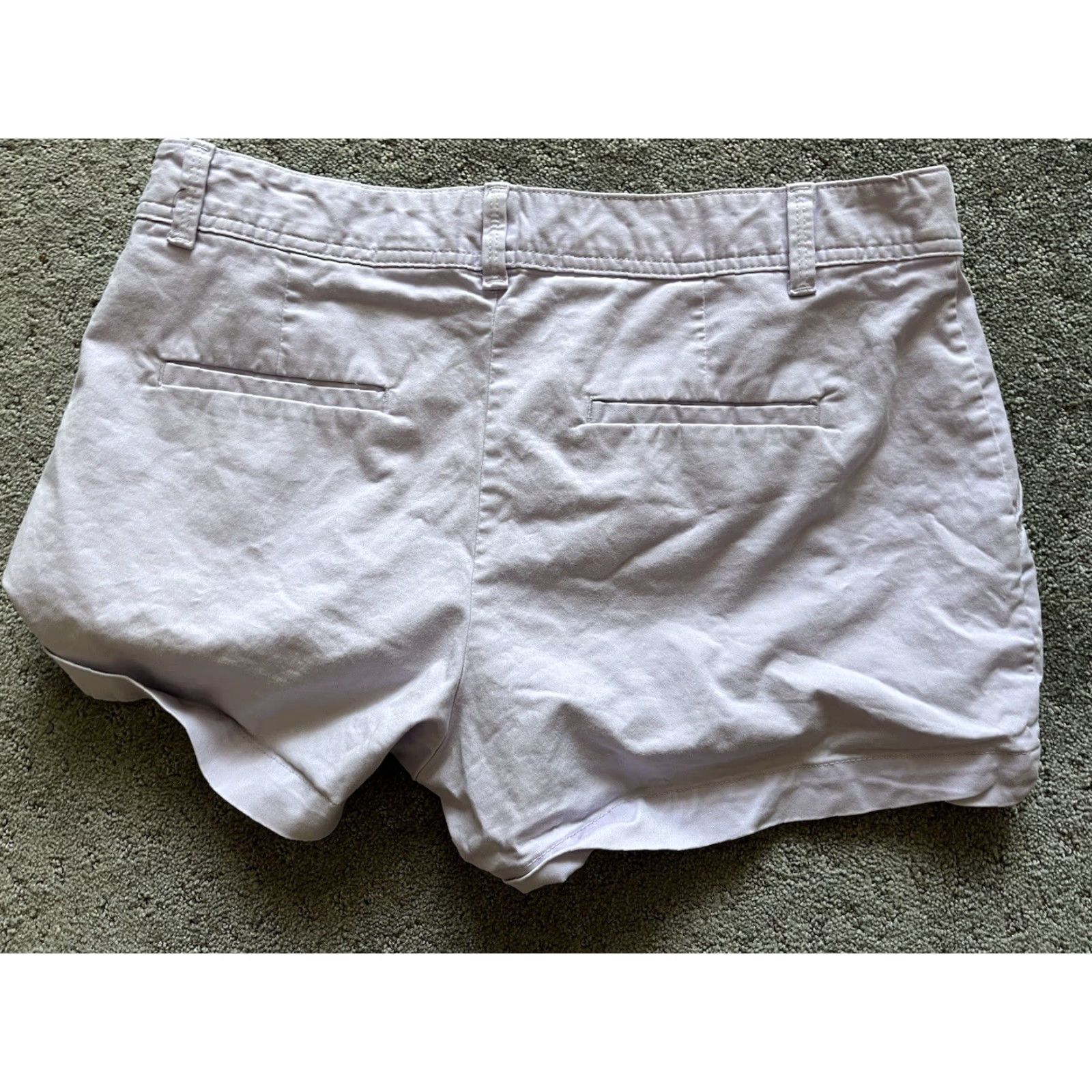 Gap Gap Shorts Women's Khaki Light Purple City Short Mid Rise Size 10 Size 32" / US 10 / IT 46 - 2 Thumbnail