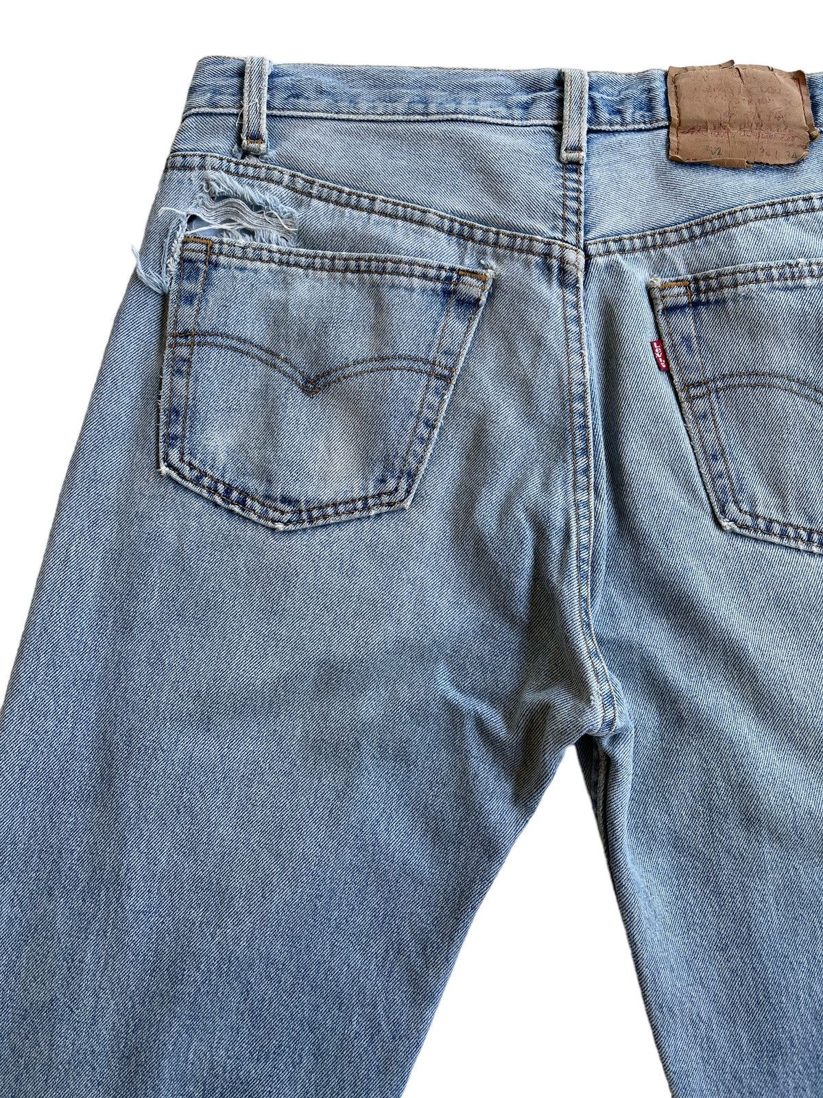 Levi's Vintage Clothing Vintage Levis 522 Ripped Distressed Denim Size US 32 / EU 48 - 5 Thumbnail