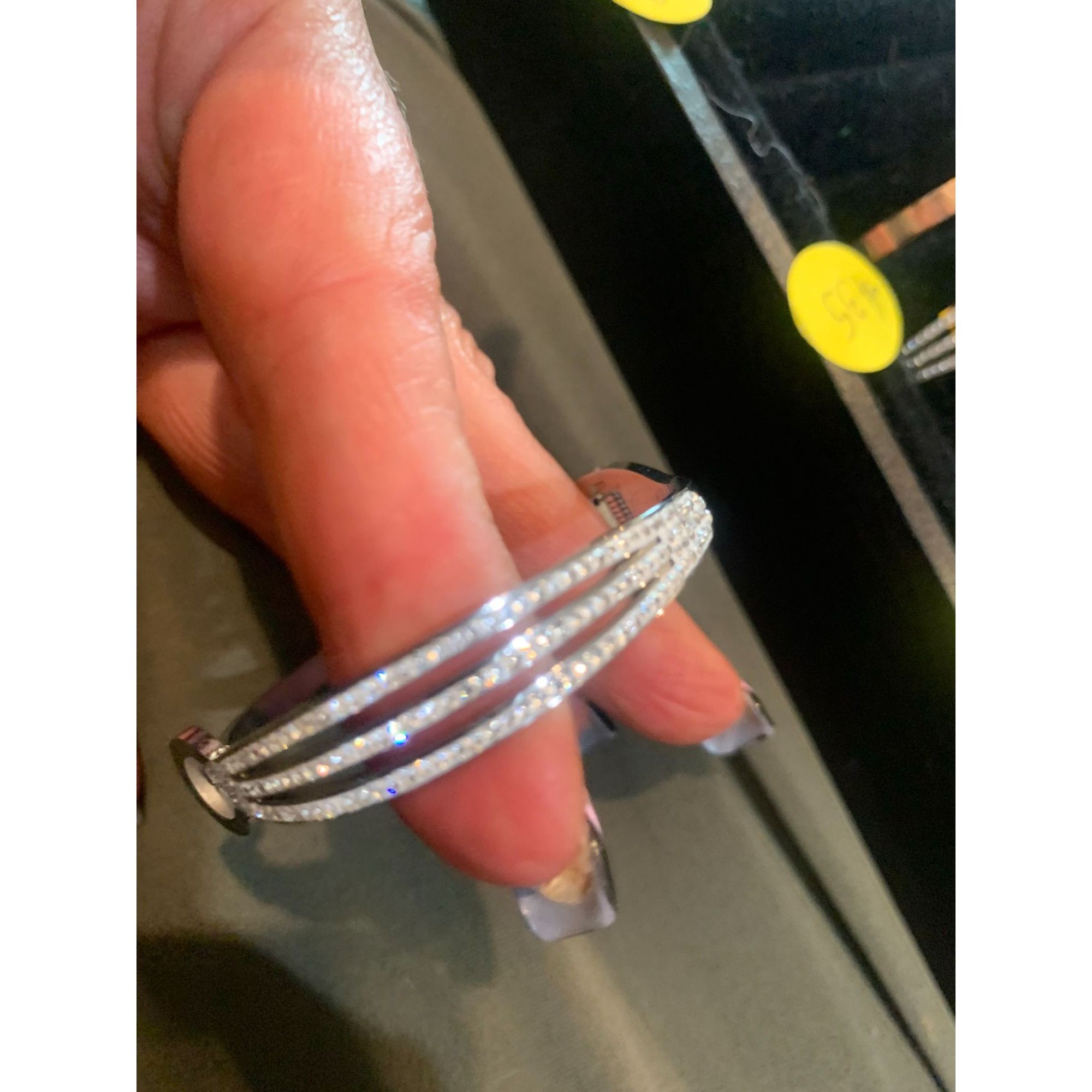 Other Stainless Steel MZ Collection Adjustable Bracelet With Rhine Size ONE SIZE - 2 Thumbnail