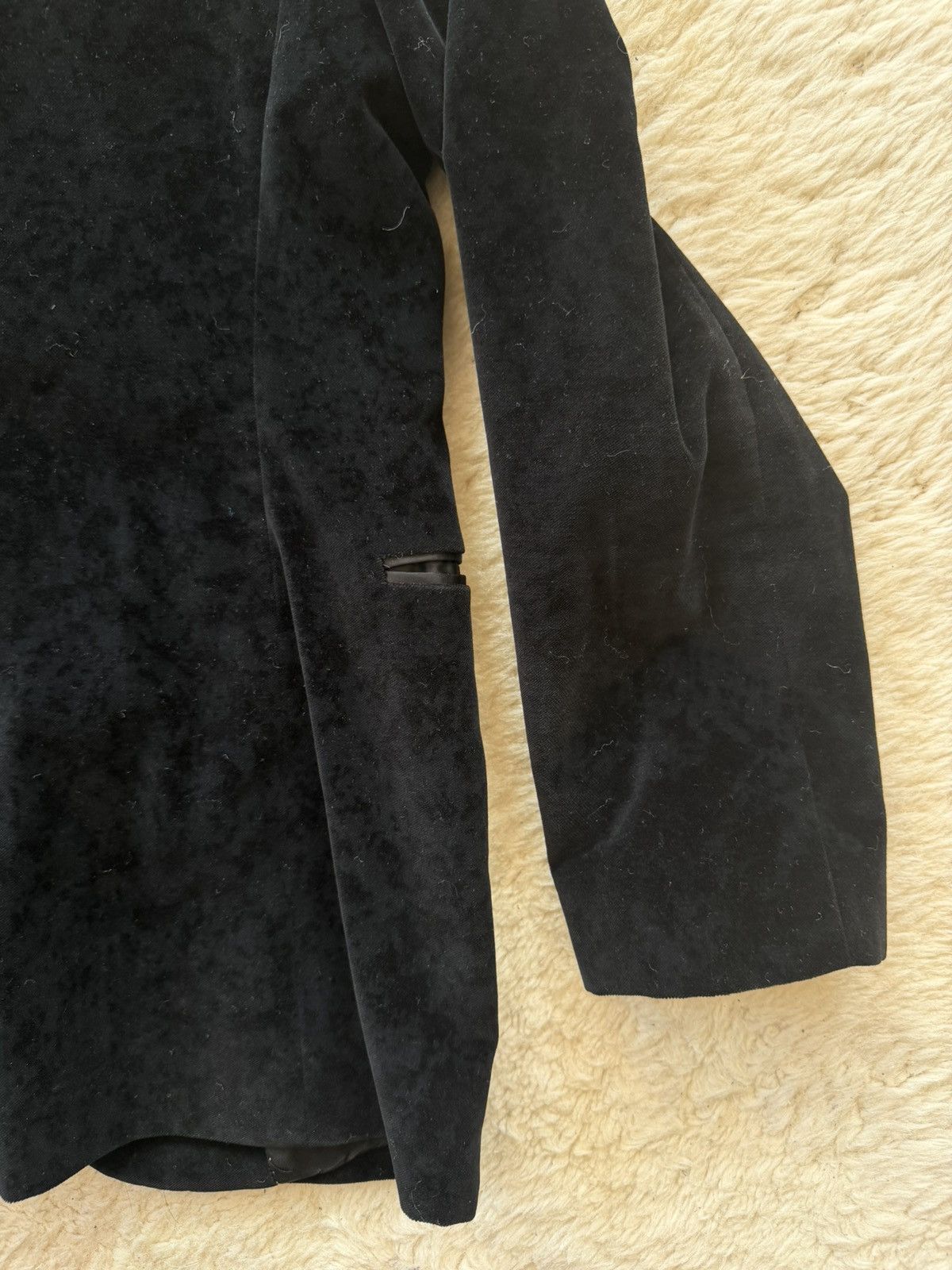 Paul Smith Black Velvet Blazer Size 48S - 7 Thumbnail
