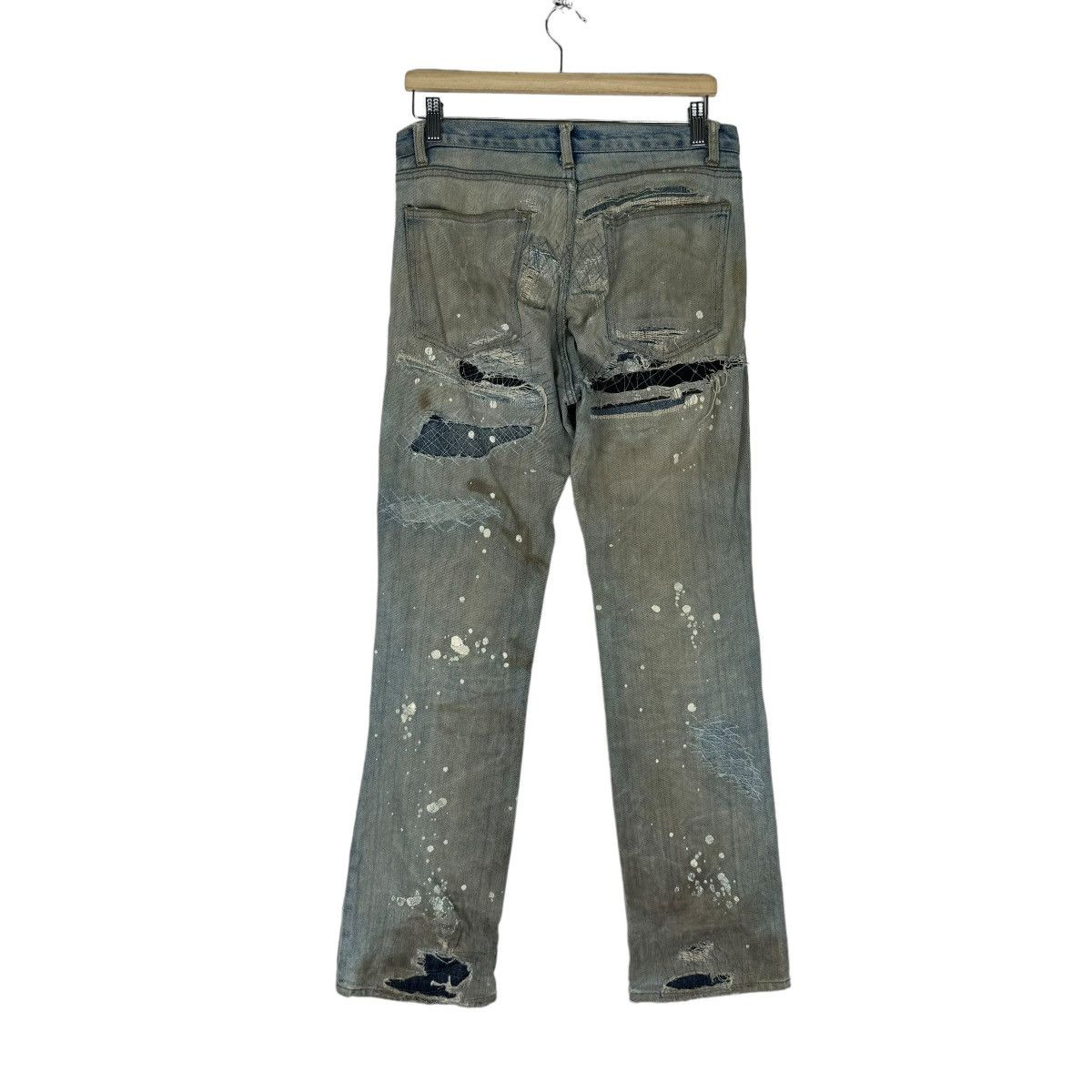 The Game ⚡️GAME PATCHWORK BORO DENIM JEANS PANTS LIKE KAPITAL Size US 30 / EU 46 - 9 Thumbnail