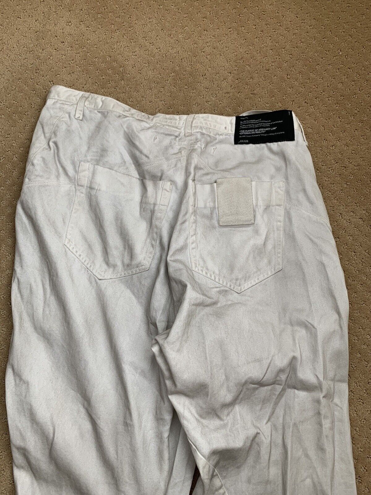 Julius Julius Ghost SS14 Asymmetrical Front Wrap Pants White Size US 31 - 6 Thumbnail