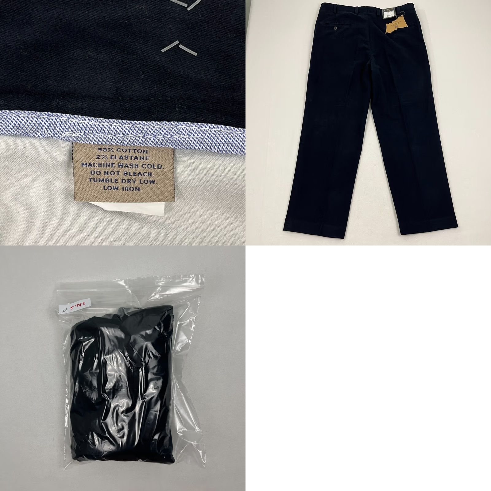 Bills Khakis VINTAGE Bills Khakis Moleskin Pants Mens 36 x 28 Classic Navy Blue Stretch Trousers NEW Size US 36 / EU 52 - 8 Thumbnail