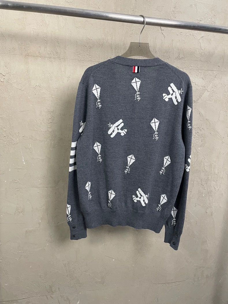 Thom Browne Thom Browne size1 Gray kite plane wool sweater Size US S / EU 44-46 / 1 - 2 Thumbnail