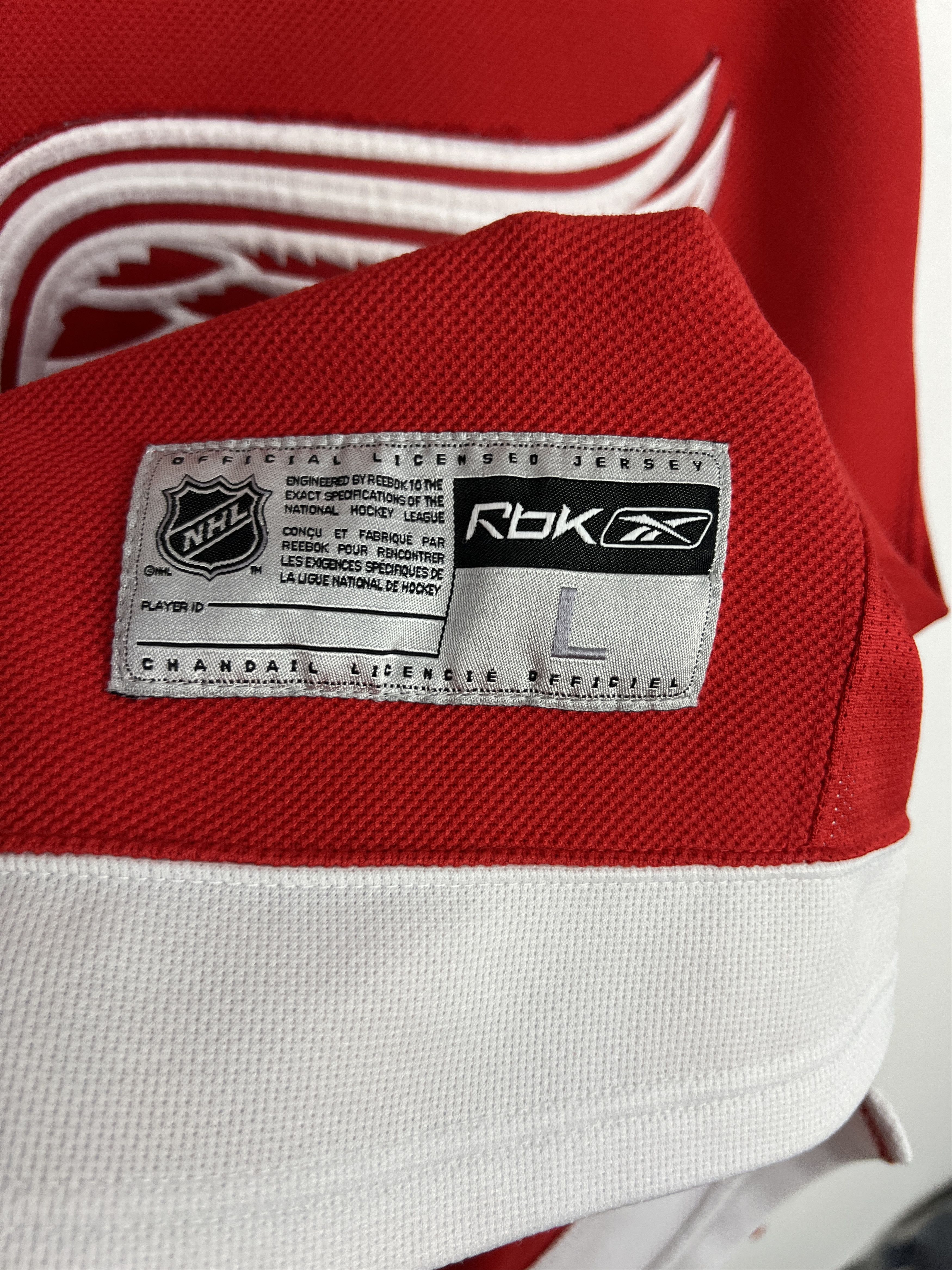 Reebok Vintage Reebok Detroit Red Wings Ice Hocket NHL Jersey Rare Size US L / EU 52-54 / 3 - 3 Thumbnail