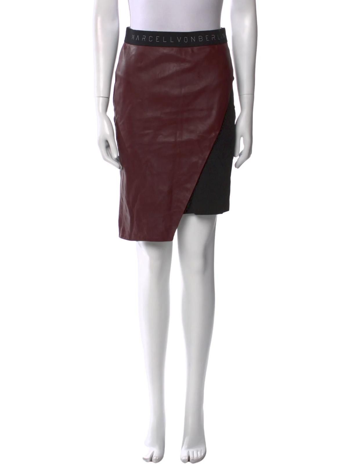 Other Marcell Von Berlin Leather Knee-Length Skirt Size: S | US 4 Size 28" / US 6 / IT 42 - 1 Thumbnail