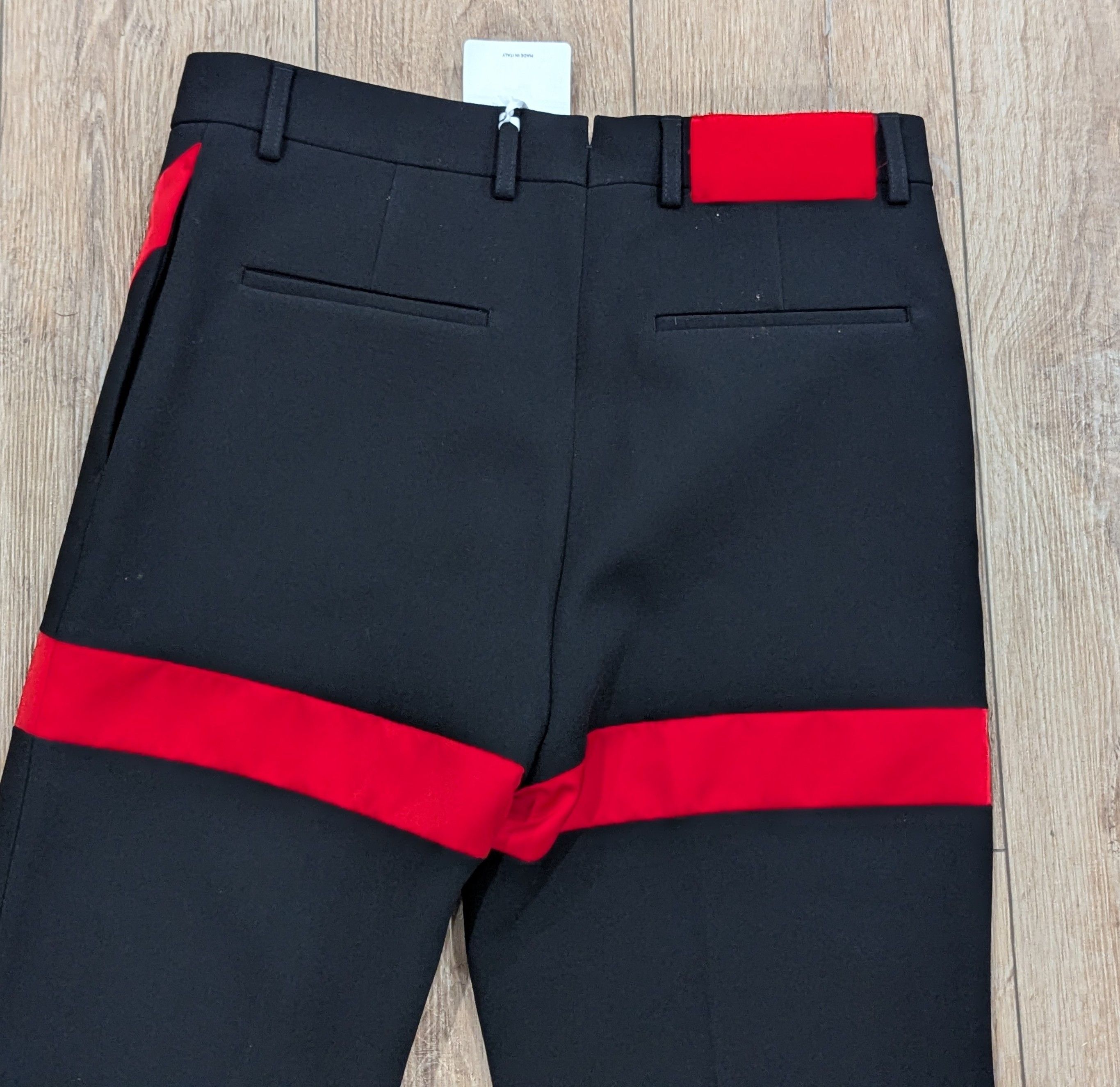 Salvatore Ferragamo Salvatore Ferragamo Satin Inlay Wool Trousers Pants 52 US 36 Size US 36 / EU 52 - 4 Thumbnail