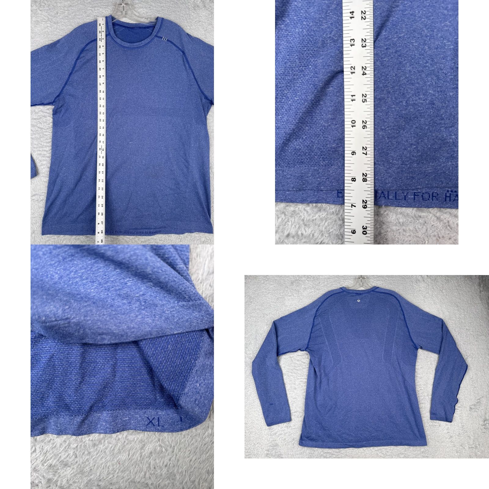 Lululemon Lululemon Shirt Men XL Blue Metal Vent Tech Long Sleeve Shirt Size US XL / EU 56 / 4 - 8 Thumbnail
