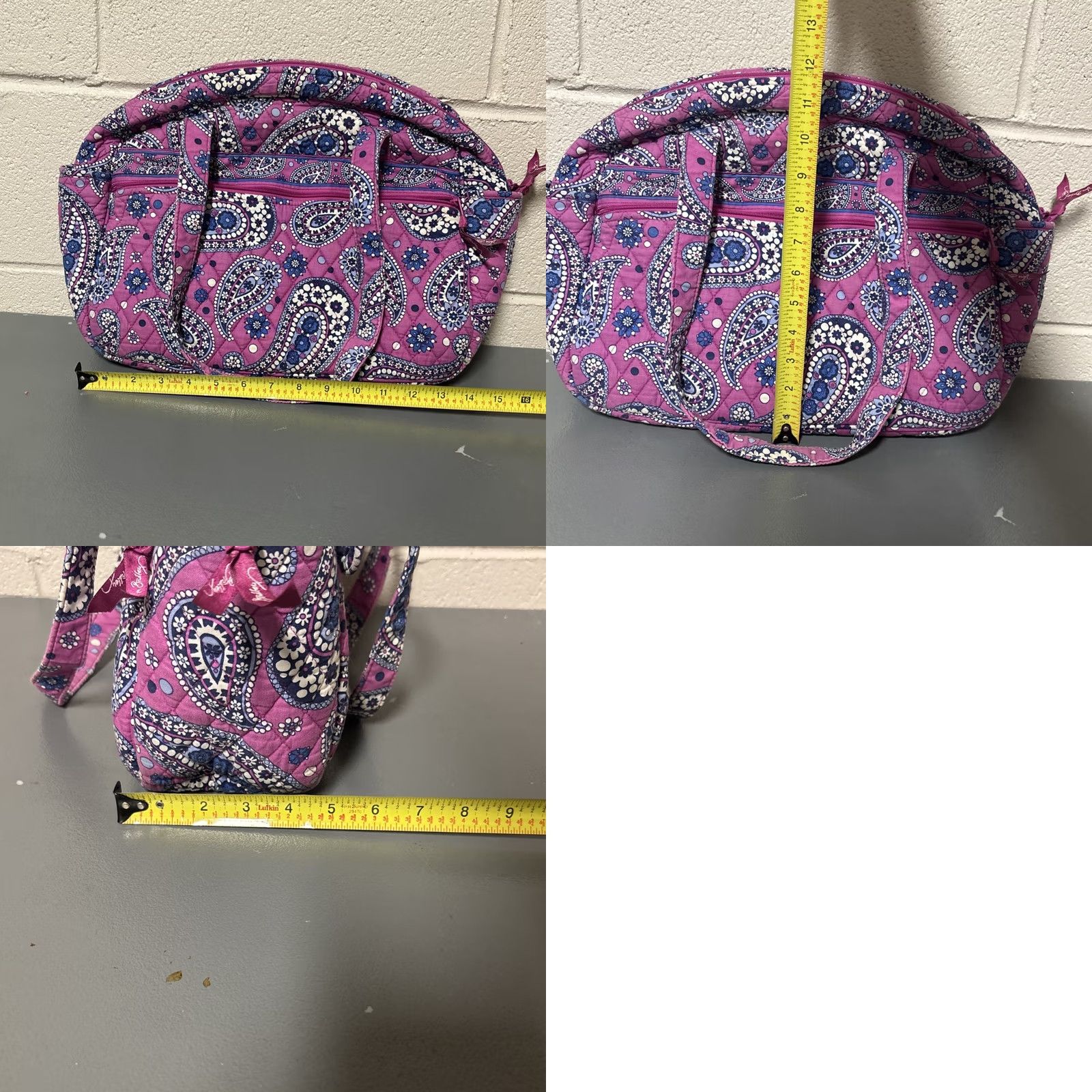 Vera Bradley Vera Bradley Boysenberry Tote Bag Purse Vinyl Lined Changing Pad Diaper Bag Accessories Pouch Size ONE SIZE - 8 Thumbnail