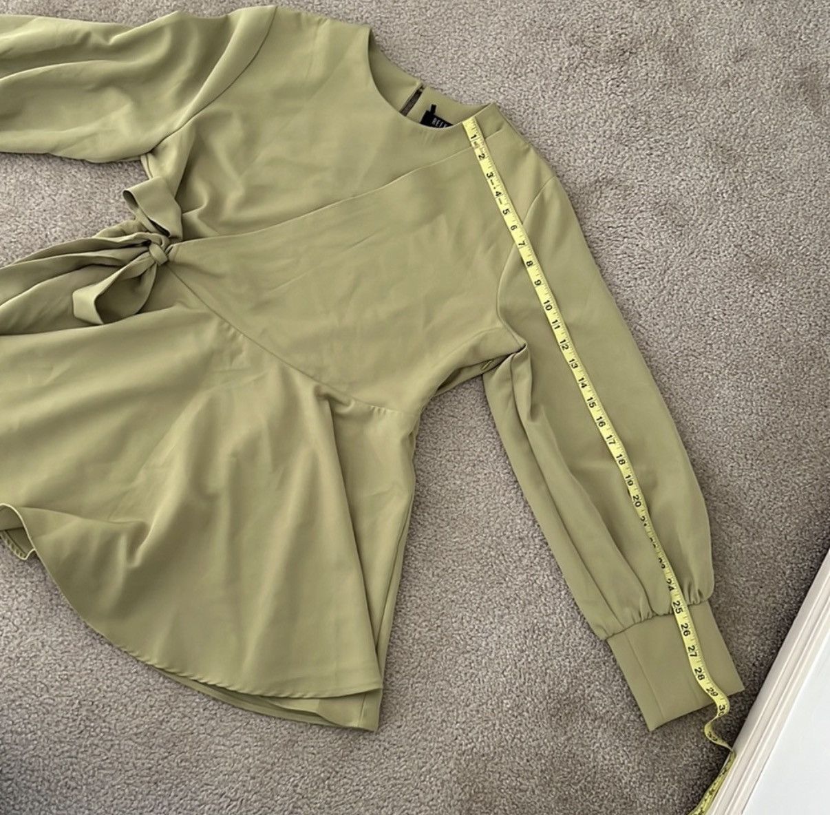 Other Refka Pistachio Green Peplum Blouse Size 12 New With Tags Size XL / US 12-14 / IT 48-50 - 9 Thumbnail