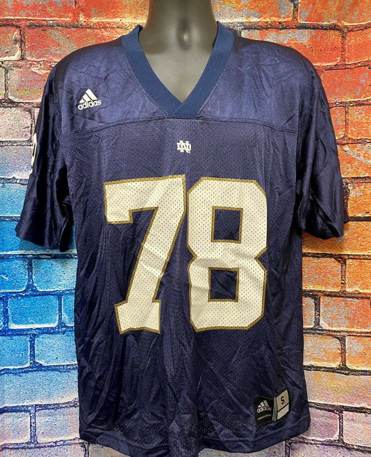 Adidas Notre Dame Fighting Irish Adidas Football Jersey Size Small Size US S / EU 44-46 / 1 - 1 Thumbnail