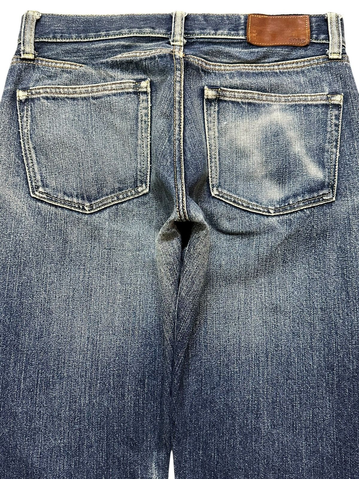 Uniqlo Vintage Japanese Uniqlo S002 Selvedge Blue Wash Loose Jeans Size US 31 - 5 Thumbnail