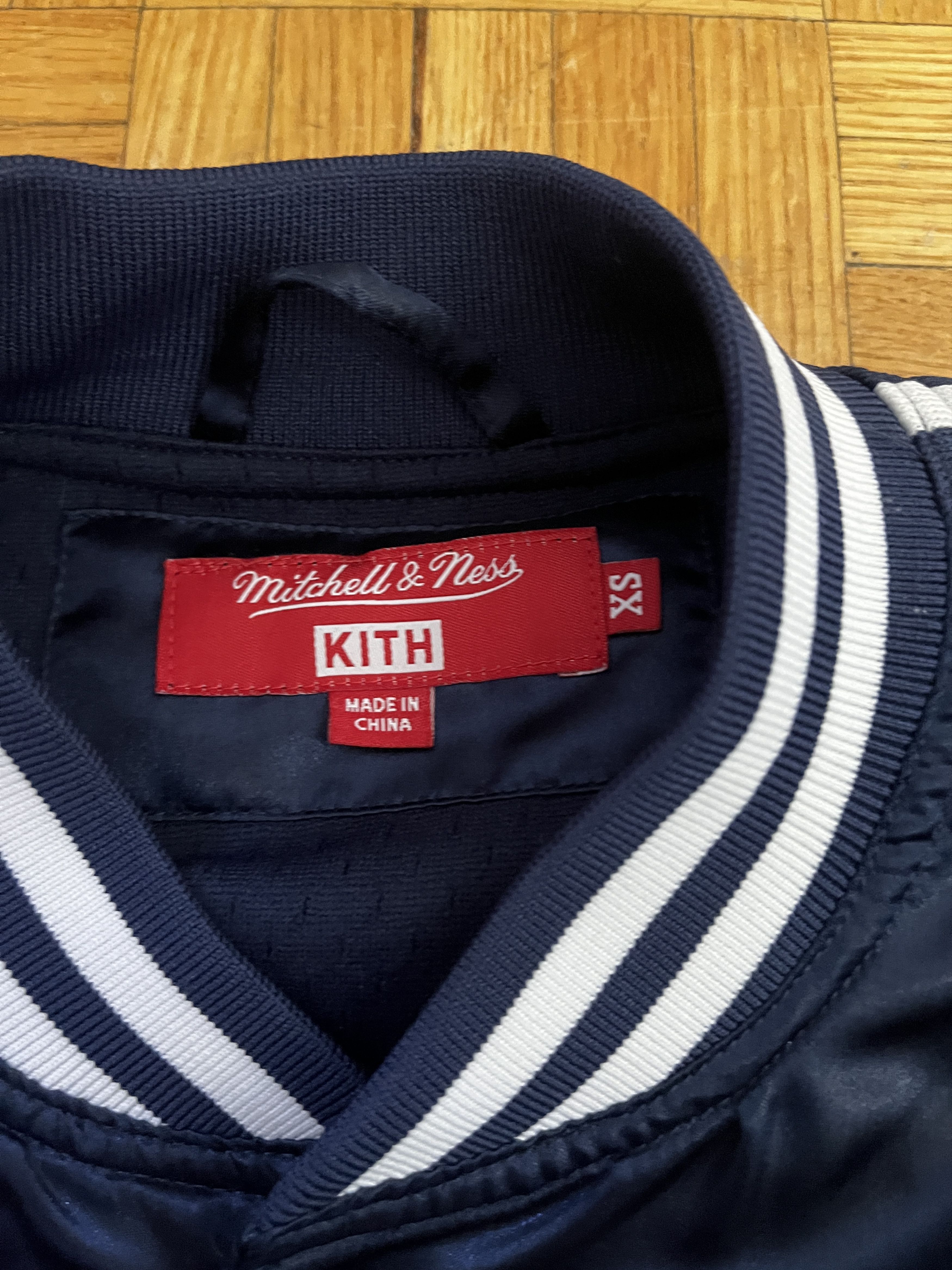 Kith × Mitchell & Ness Kith x Mitchell & Ness Satin Warm-Up Jacket Size US XS / EU 42 / 0 - 3 Thumbnail