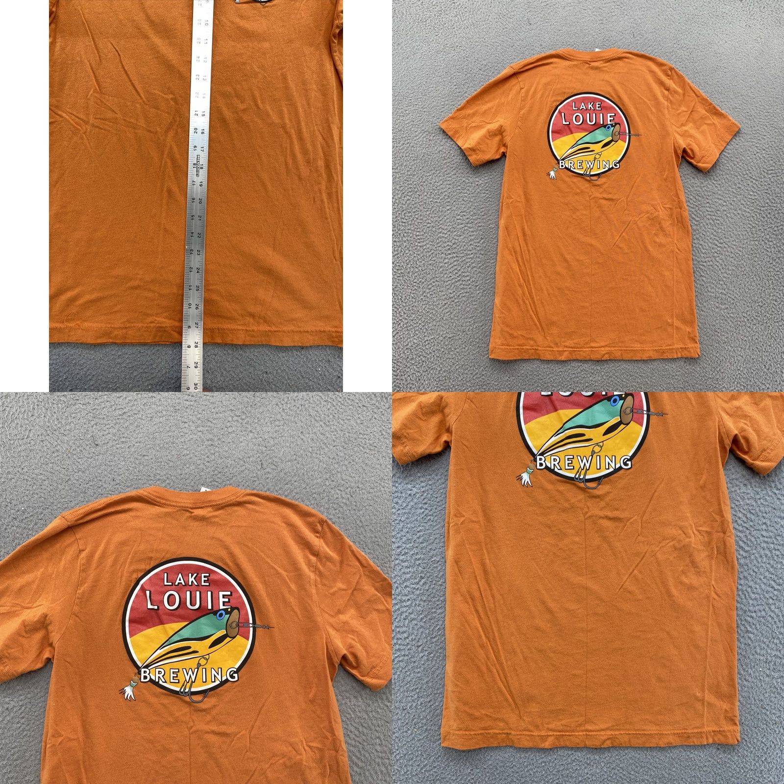 Doublet Lake Louie Brewing Wisconsin Double Sided T-Shirt Men’s Size M Orange Lake Louie Double Sided Shirt Mens Medium Vintage? Size US M / EU 48-50 / 2 - 8 Thumbnail