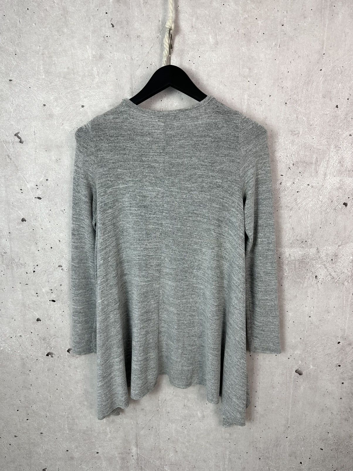 Helmut Lang Helmut Lang Grey Crew Neck Flared Women’s Jumper Size L / US 10 / IT 46 - 10 Thumbnail