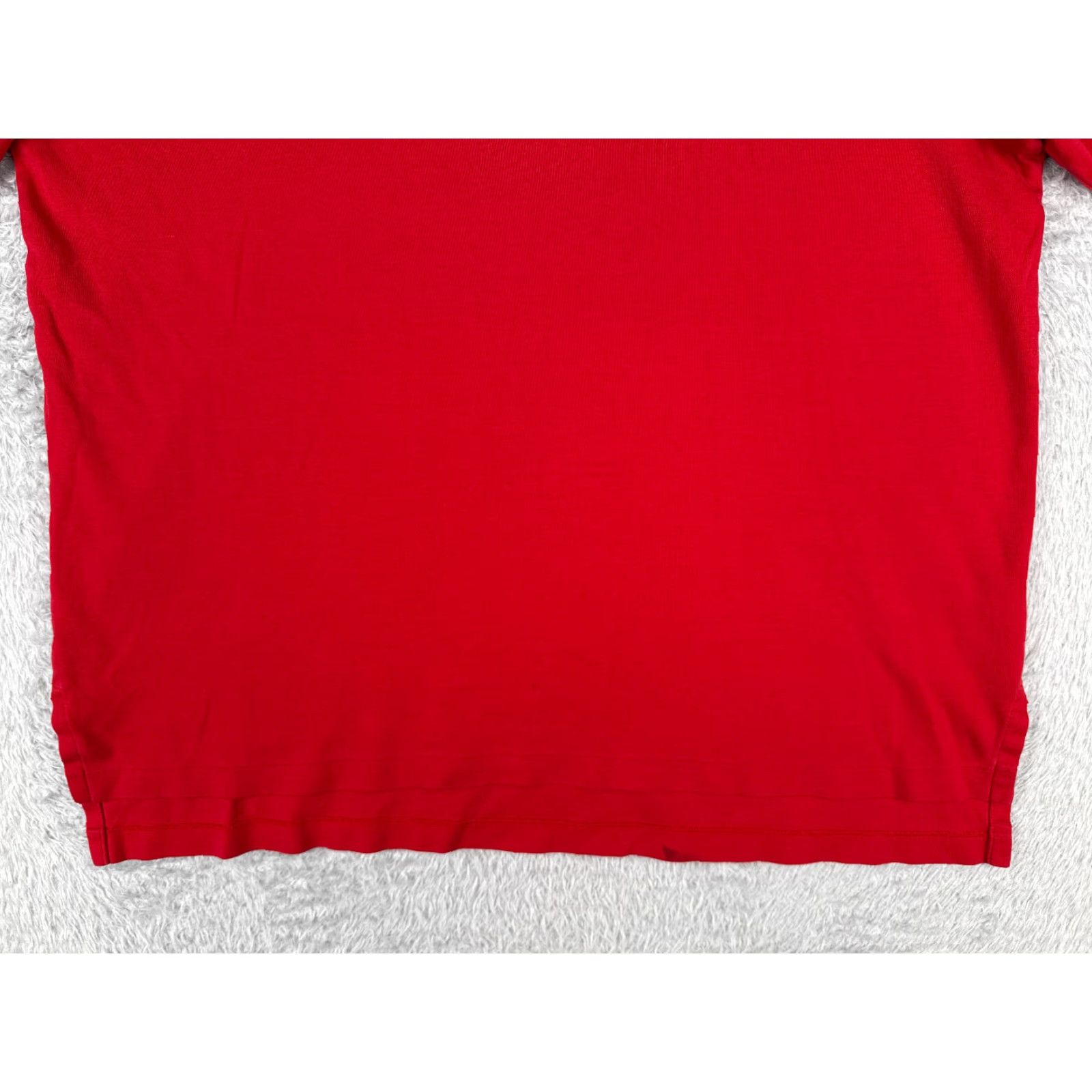 Ralph Lauren VINTAGE Ralph Lauren Polo Shirt Mens Large Tall Red 100% Cotton Jersey All Seasons Breathable 3-Button Polo Shirt Mens L Red 90s/80s Sports Theme Size US L / EU 52-54 / 3 - 5 Thumbnail