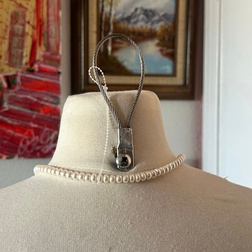 Other white pearl necklace with silver heart charm Size ONE SIZE - 3 Thumbnail