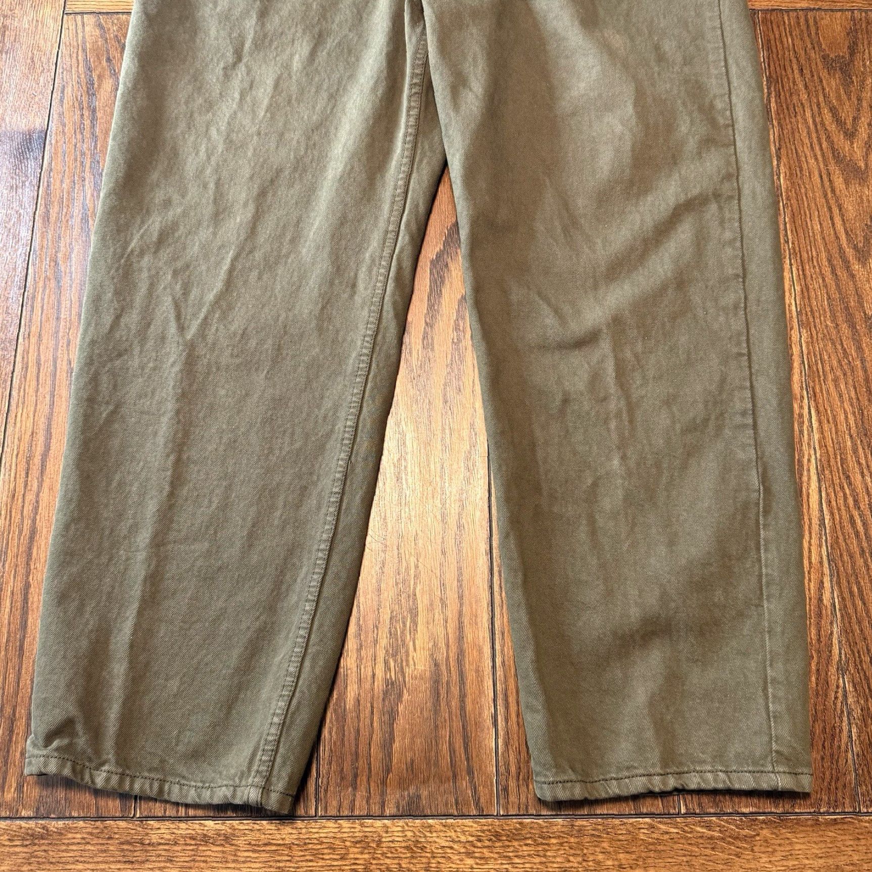 Levi's VINTAGE Levi's 550 Jeans Men Regular 42x30 Green Denim Dark Wash Cotton Casual 5-Pocket Straight Relaxed Rise 13.5in Inseam 29.75in Mens Size US 40 / EU 56 - 2 Thumbnail