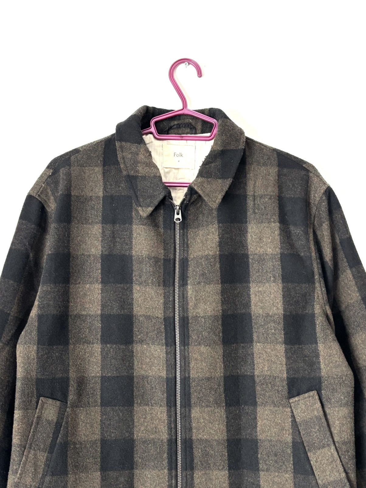 Folk Folk Wool Overshirt Zip Jacket Size US L / EU 52-54 / 3 - 4 Thumbnail