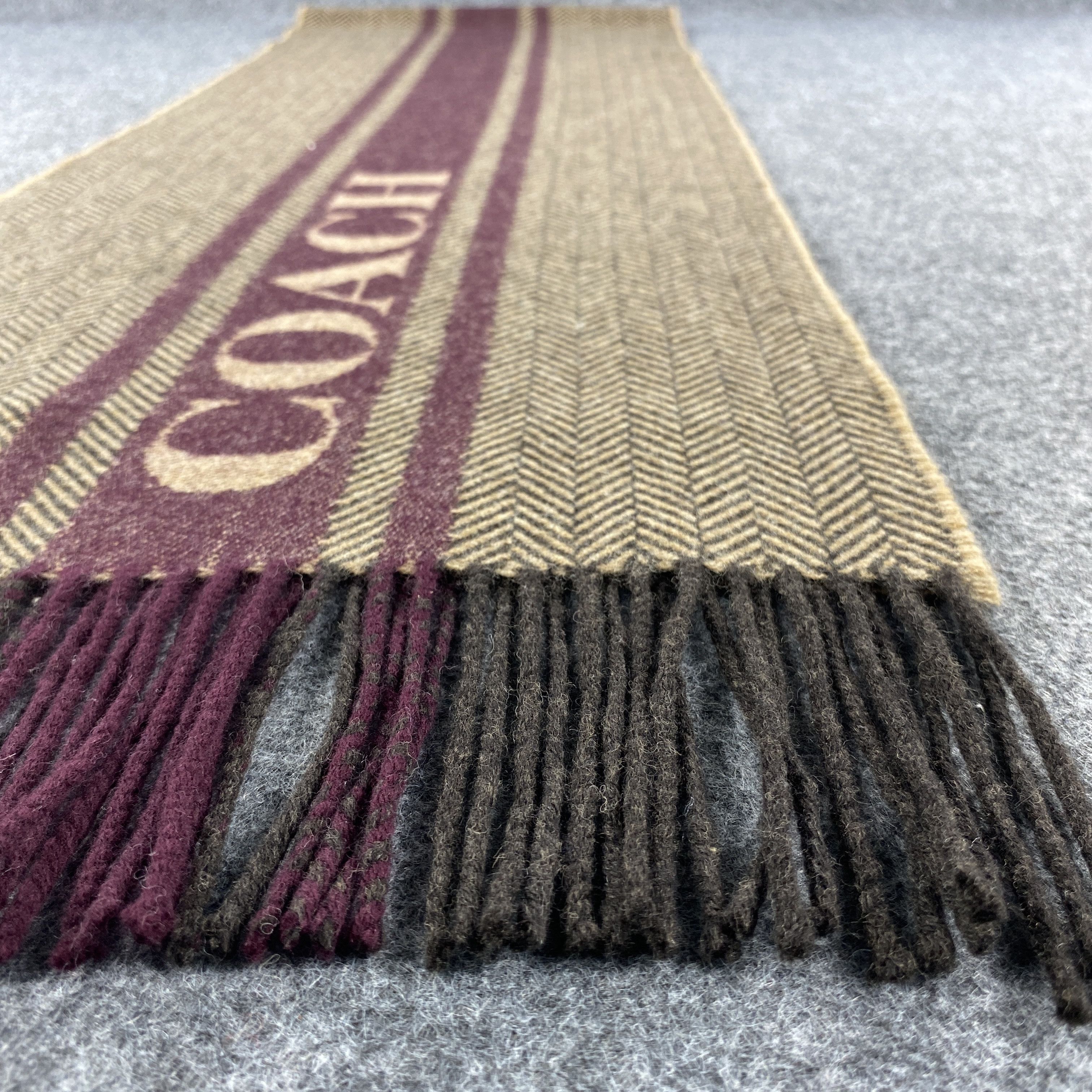 Coach GF10666 Coach Scarf Neck Wear Muffler Nova Check Size ONE SIZE - 7 Thumbnail