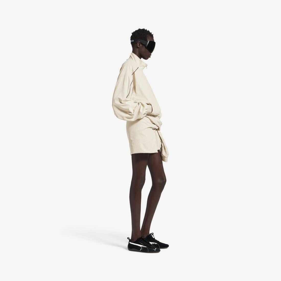 Balenciaga × Puma o1tr1nto0326 Tracksuit Jacket in Cream Size L / US 10 / IT 46 - 3 Thumbnail