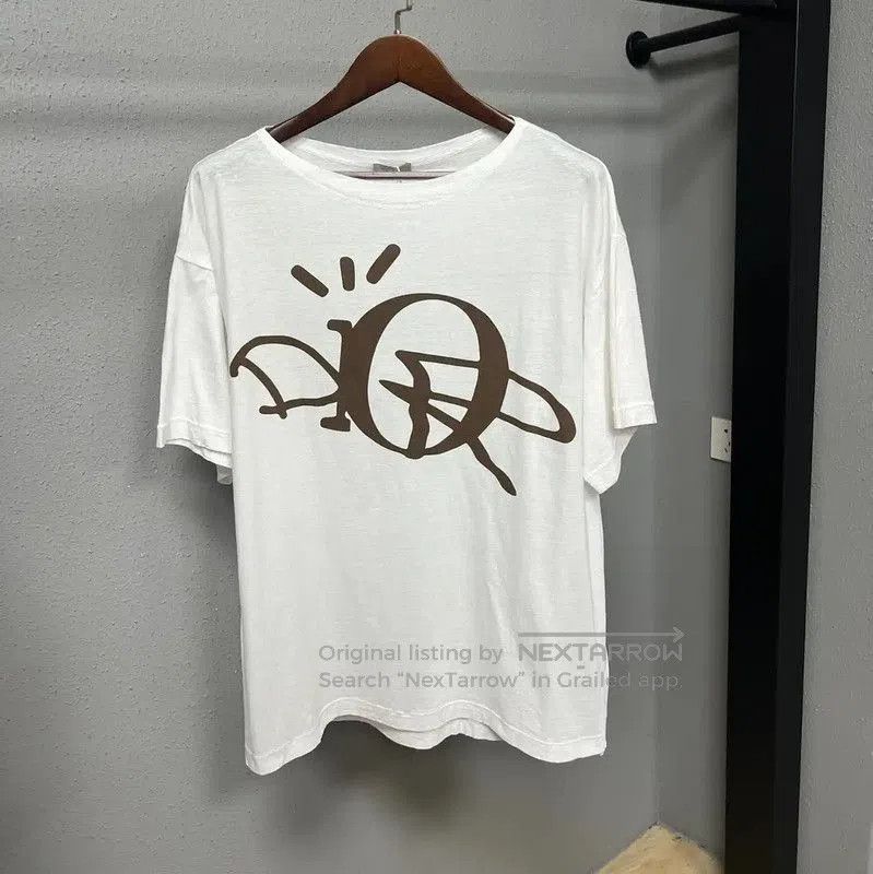 Dior Dior White Cotton Graphic Women's T. Size M / US 6-8 / IT 42-44 - 1 Thumbnail