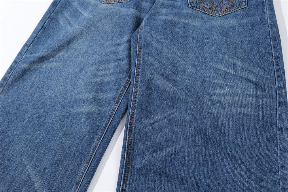 Jean Men's Retro Pocket Casual Straight Leg Jeans y2k Size US 32 / EU 48 - 5 Thumbnail