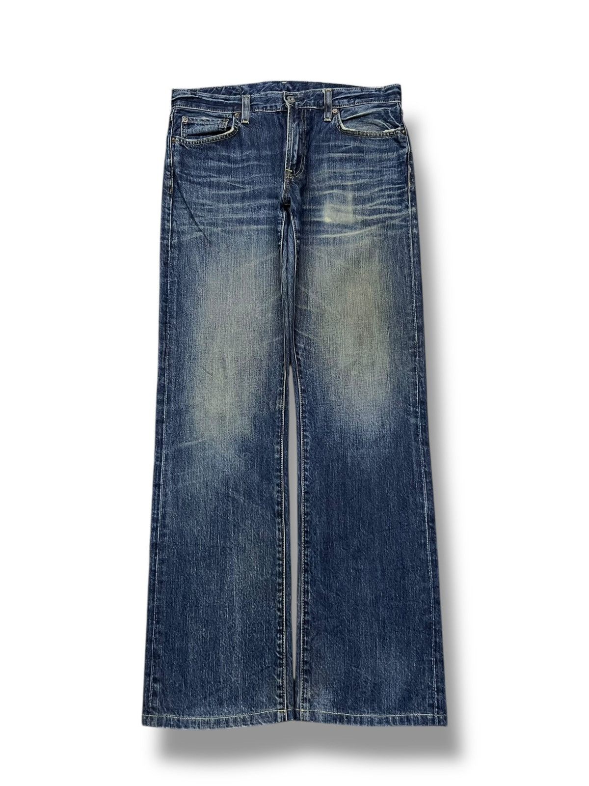 Uniqlo Vintage Uniqlo UJ S002 Japan - Faded Wash, Distressed Denim Size US 34 / EU 50 - 2 Thumbnail