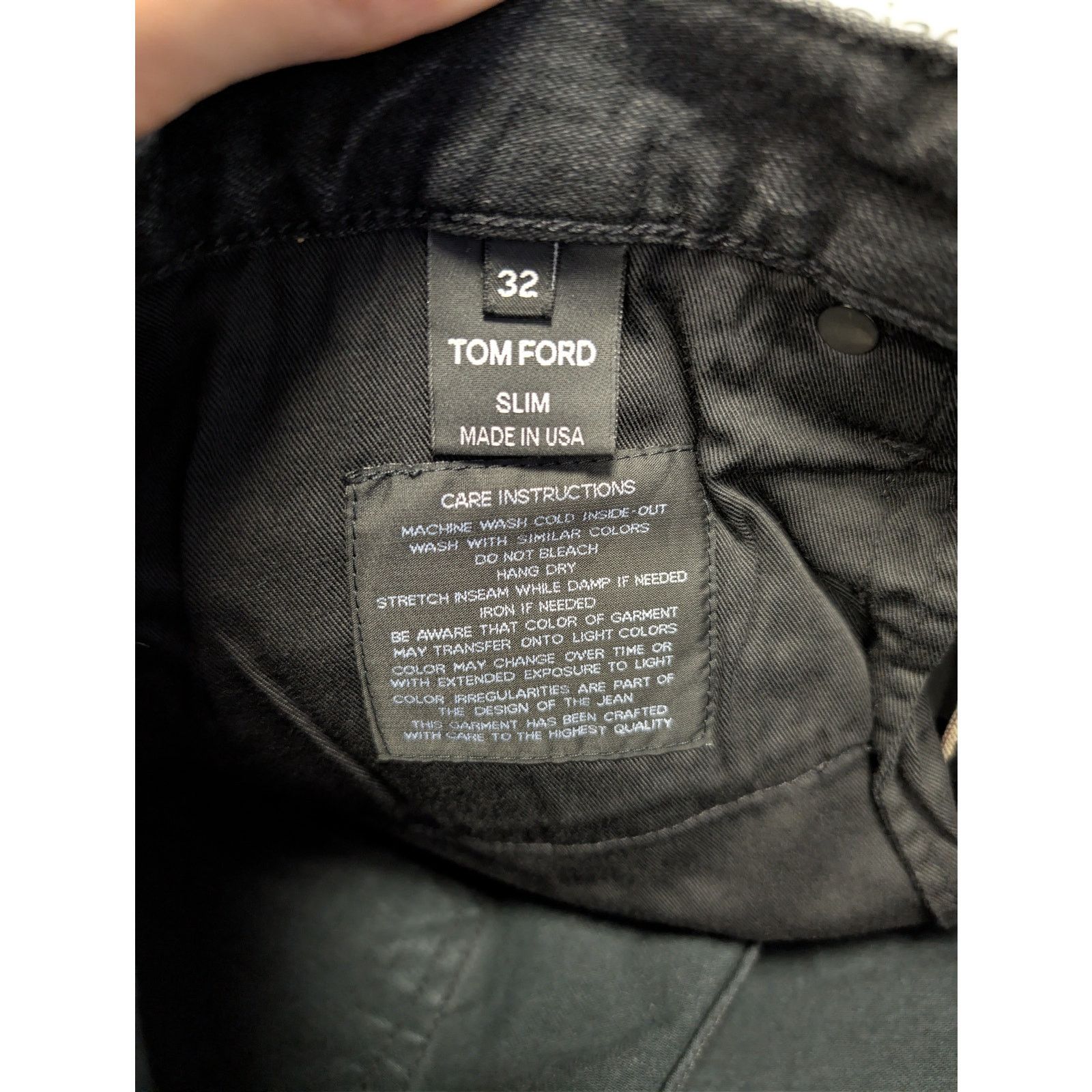Tom Ford o1rshd1 Slim-Fit Denim Jeans in Black Size US 32 / EU 48 - 17 Thumbnail