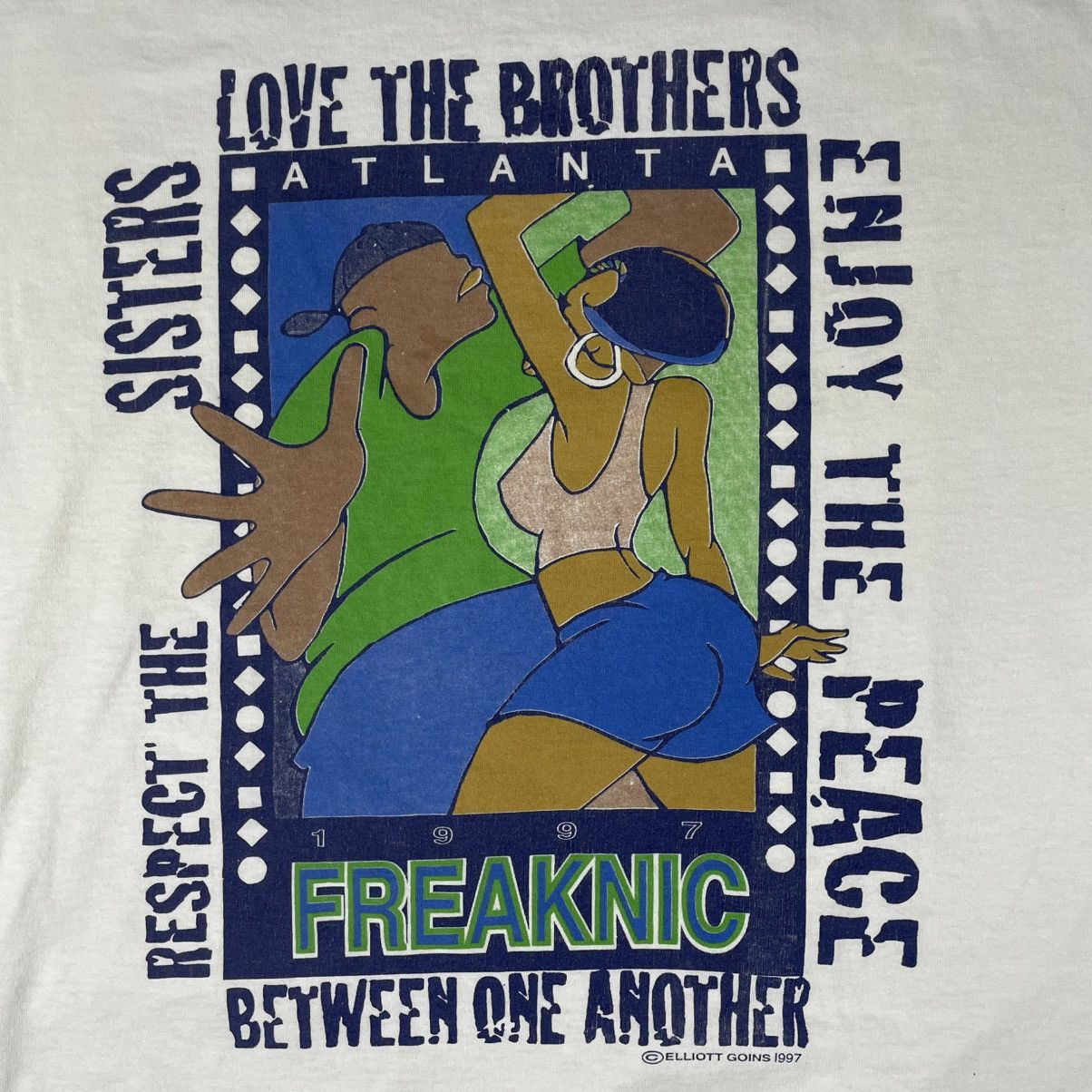 Jerzees Freaknic Atlanta HBCU Vintage 90s Tshirt Size US XL / EU 56 / 4 - 2 Thumbnail